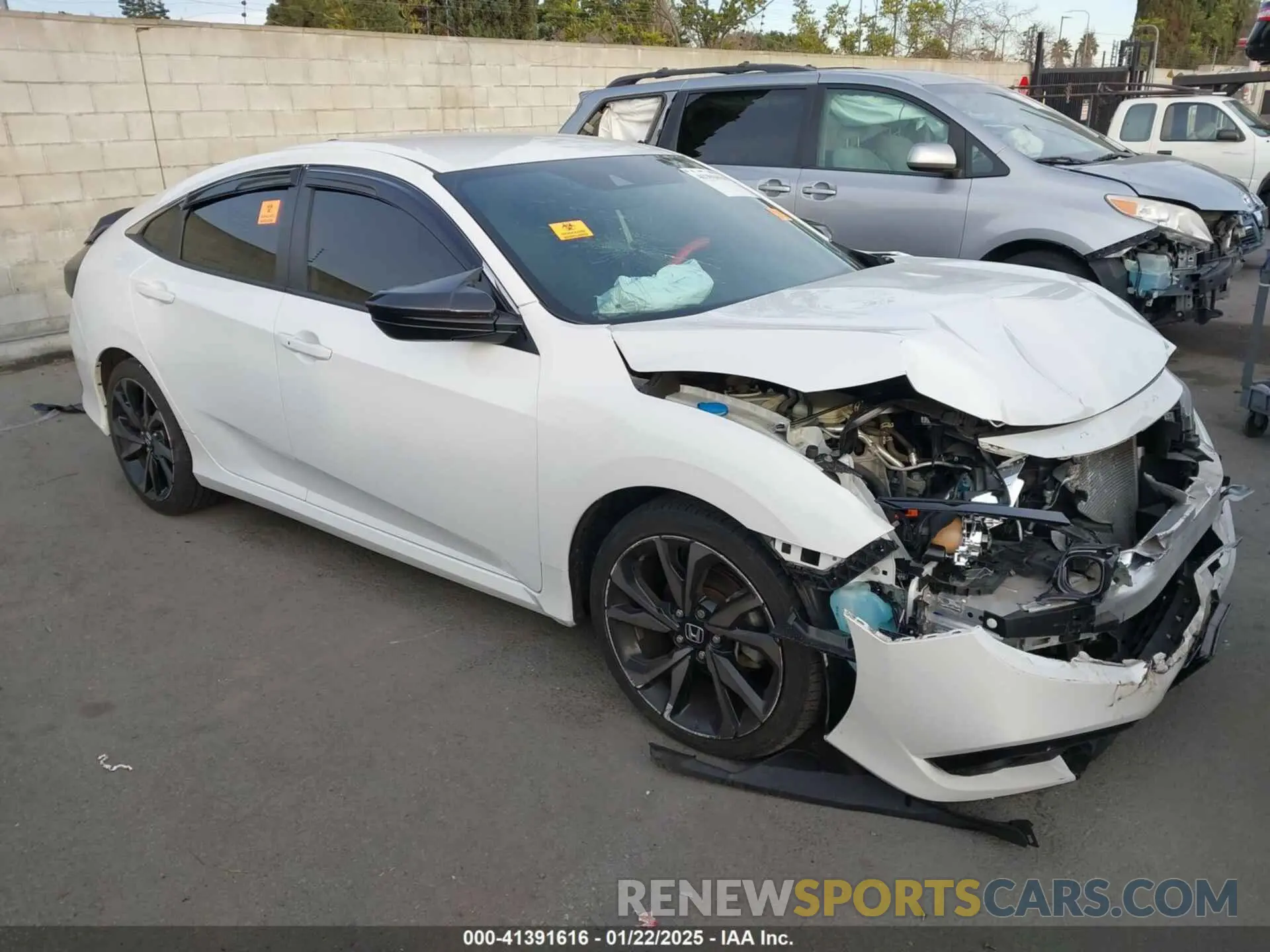 1 Photograph of a damaged car 2HGFC2F84LH501789 HONDA CIVIC 2020