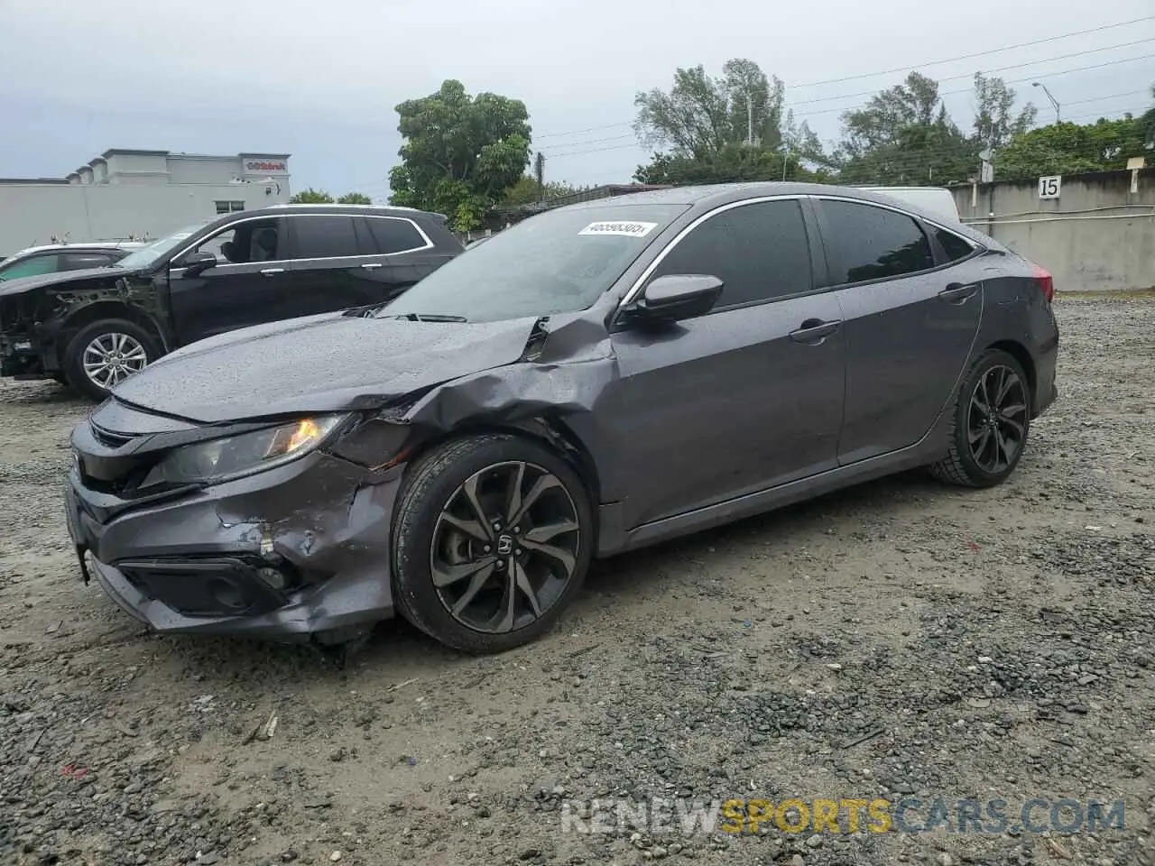 1 Photograph of a damaged car 2HGFC2F84LH528006 HONDA CIVIC 2020