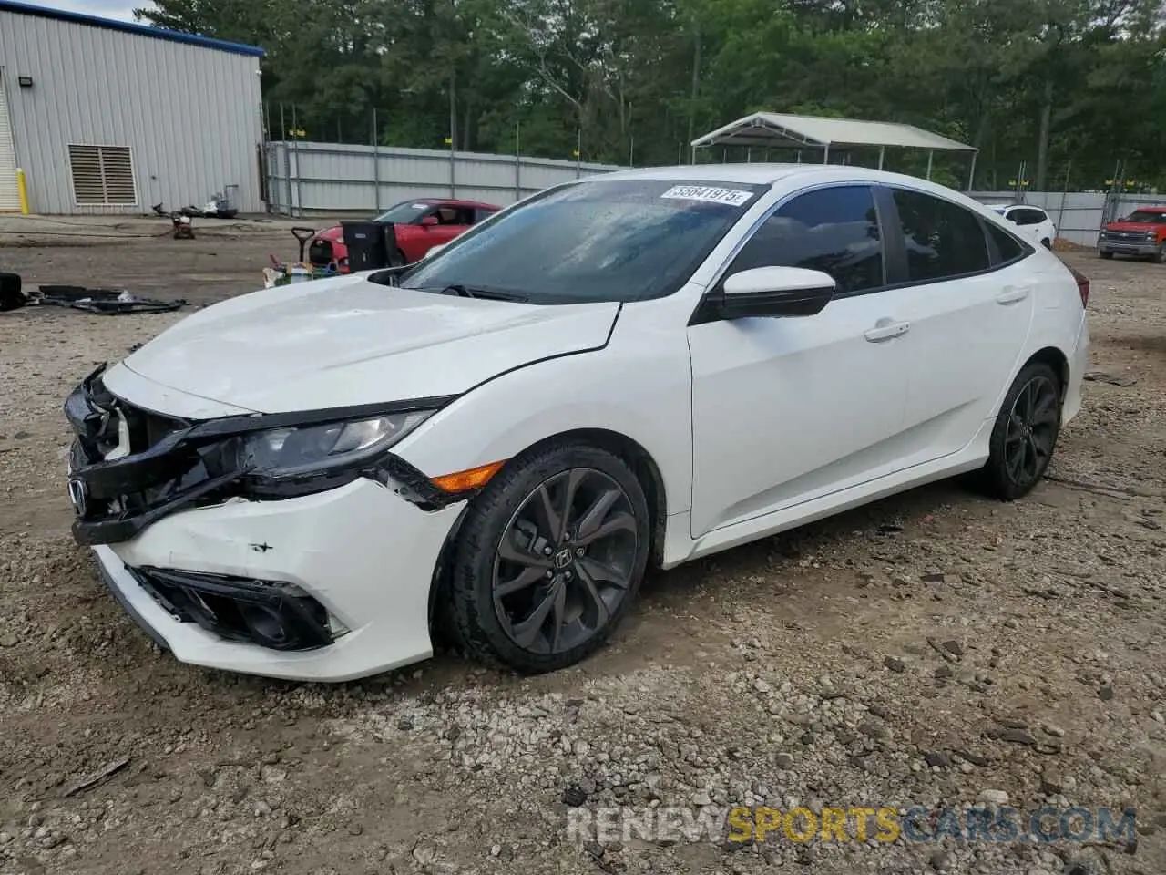 1 Photograph of a damaged car 2HGFC2F84LH556369 HONDA CIVIC 2020