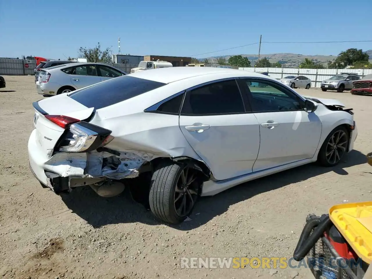 3 Photograph of a damaged car 2HGFC2F84LH567775 HONDA CIVIC 2020