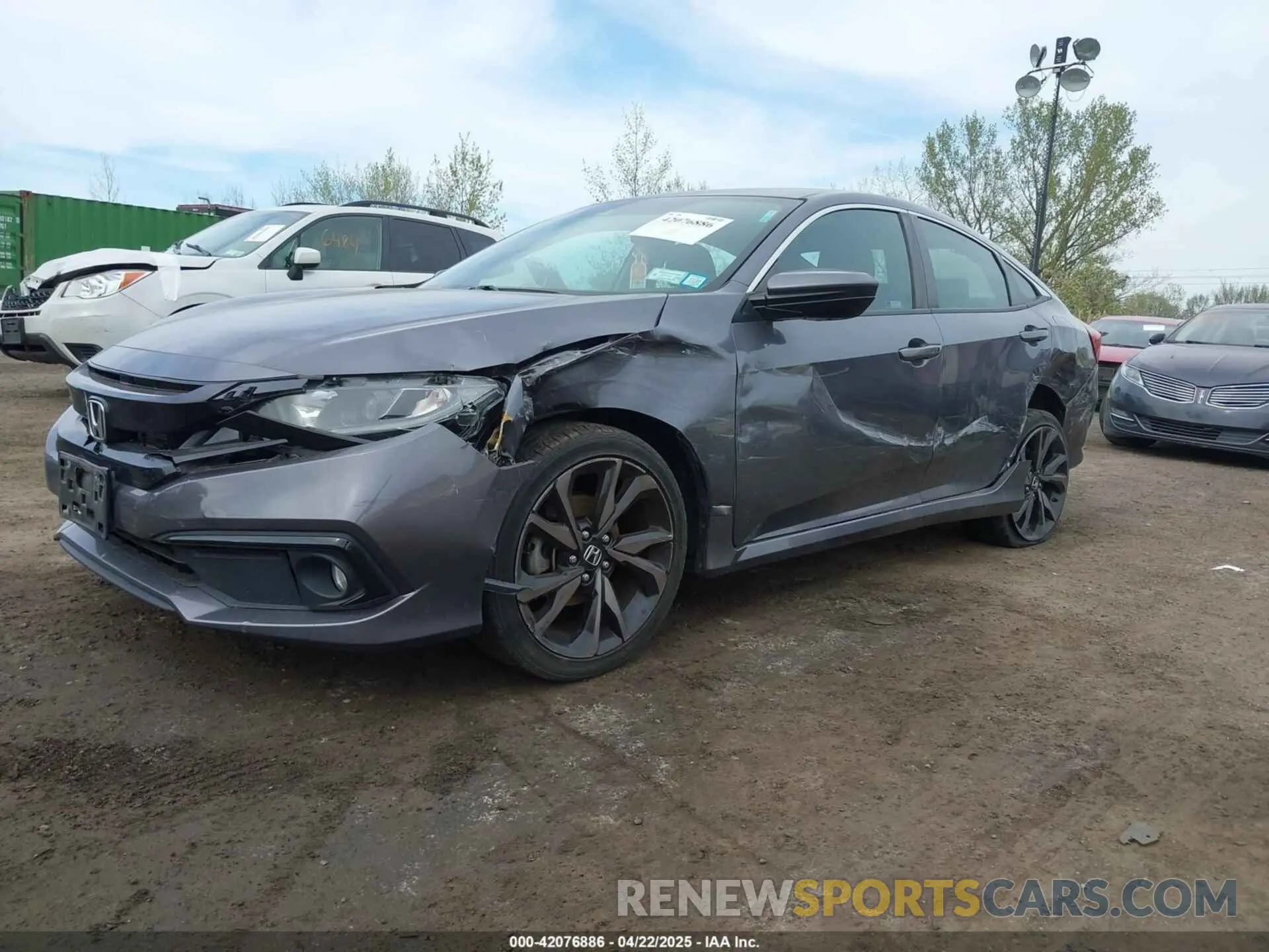 2 Photograph of a damaged car 2HGFC2F84LH571051 HONDA CIVIC 2020