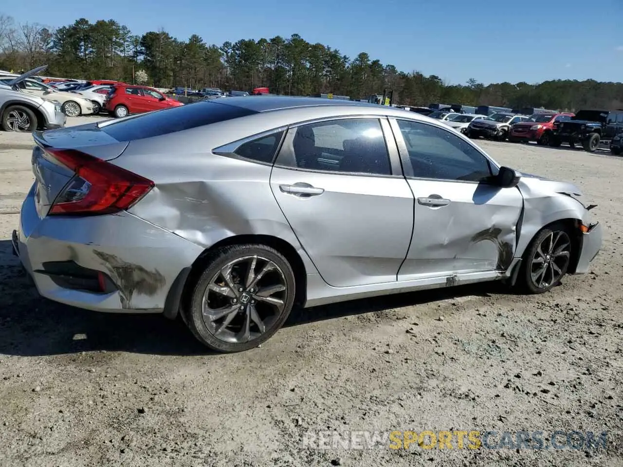 3 Photograph of a damaged car 2HGFC2F85LH502594 HONDA CIVIC 2020