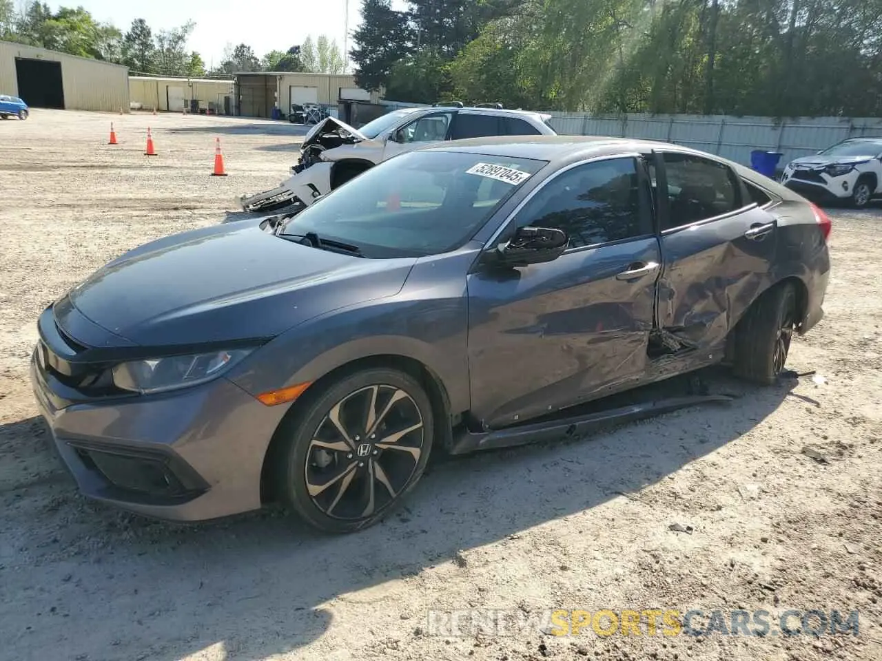 1 Photograph of a damaged car 2HGFC2F85LH522005 HONDA CIVIC 2020