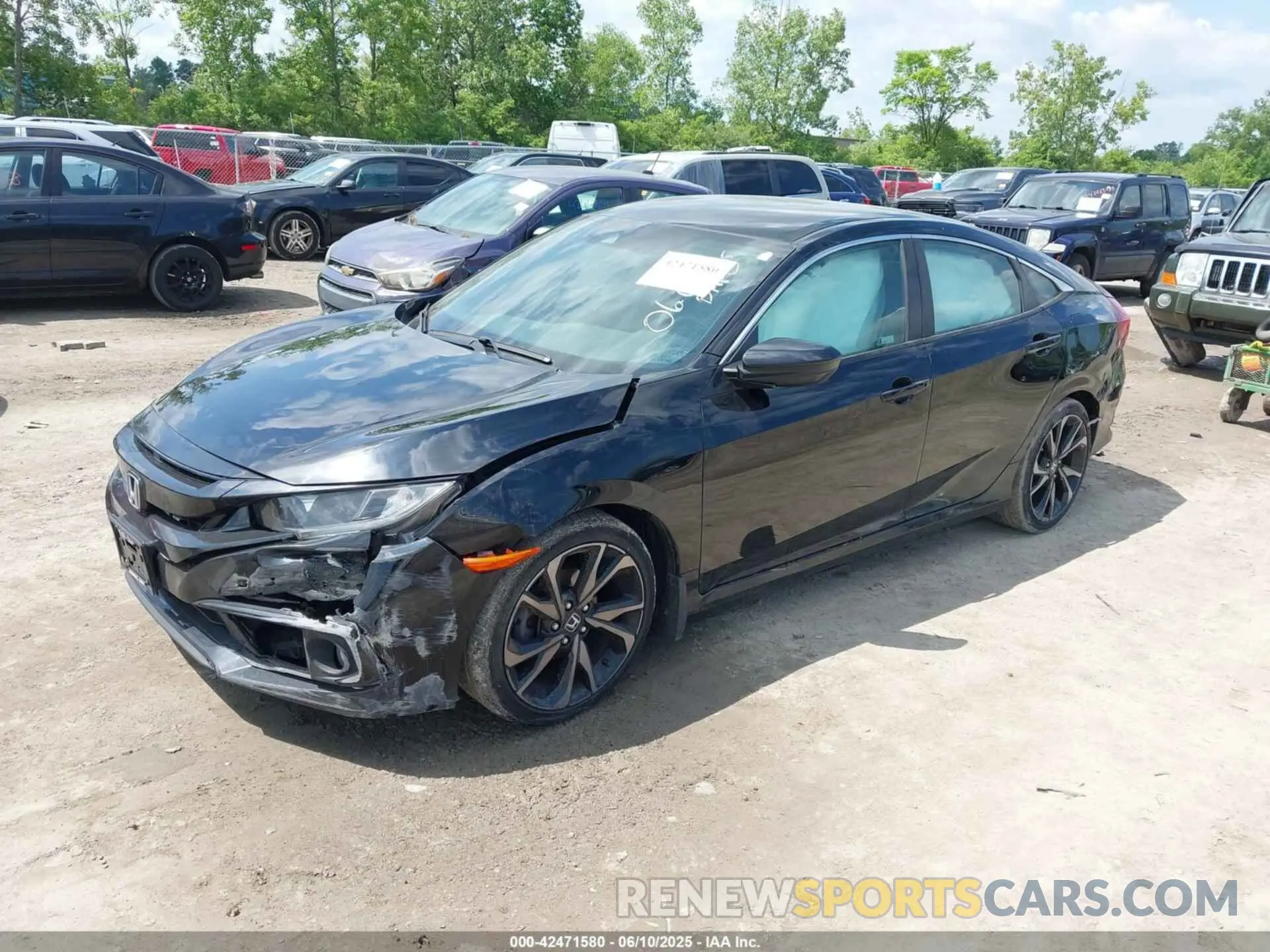 2 Photograph of a damaged car 2HGFC2F85LH525986 HONDA CIVIC 2020