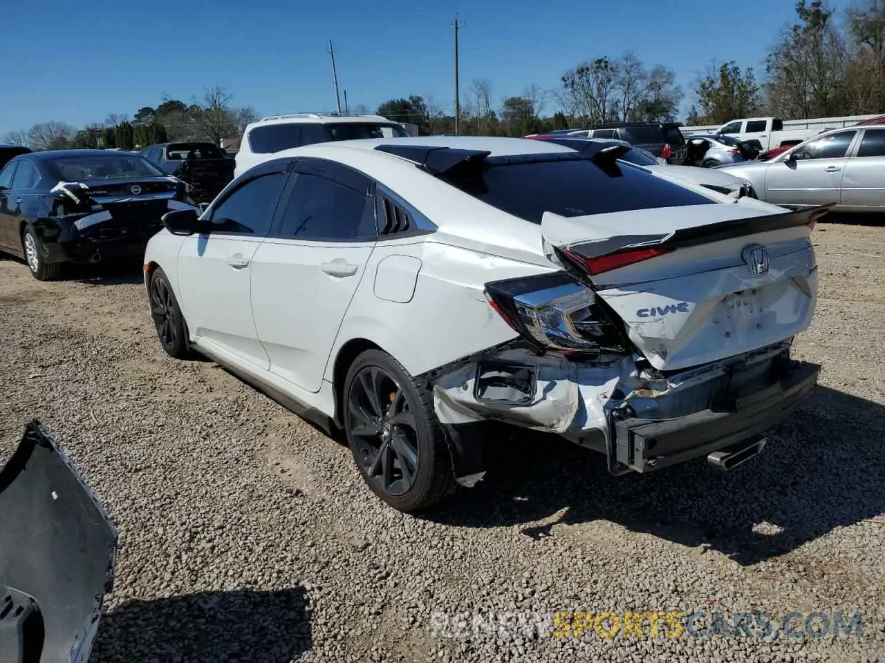 2 Photograph of a damaged car 2HGFC2F85LH556395 HONDA CIVIC 2020