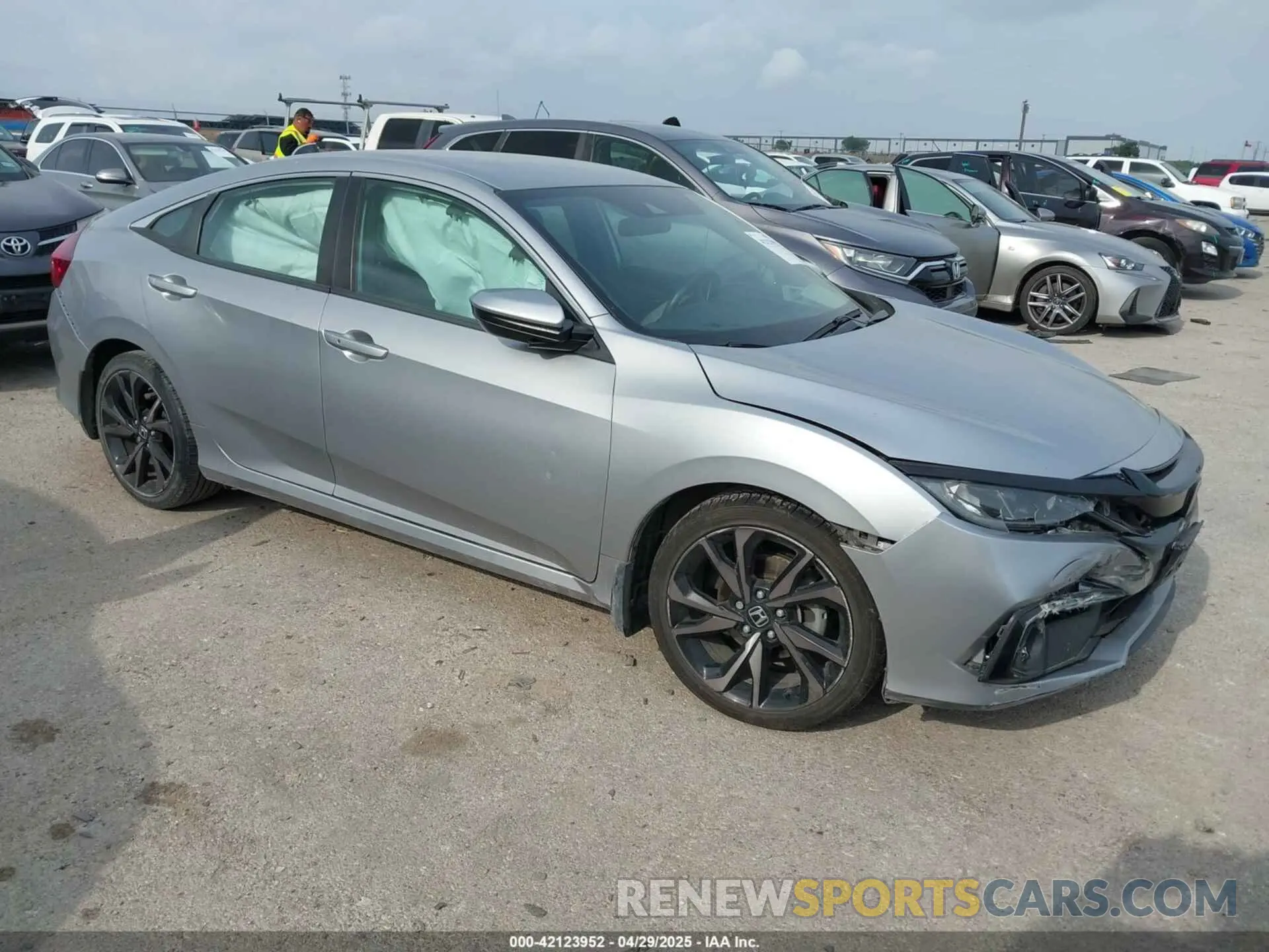 1 Photograph of a damaged car 2HGFC2F85LH565288 HONDA CIVIC 2020
