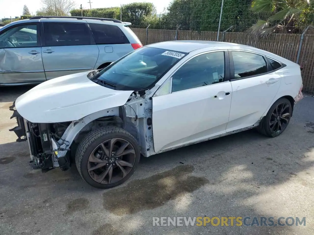 1 Photograph of a damaged car 2HGFC2F85LH572323 HONDA CIVIC 2020