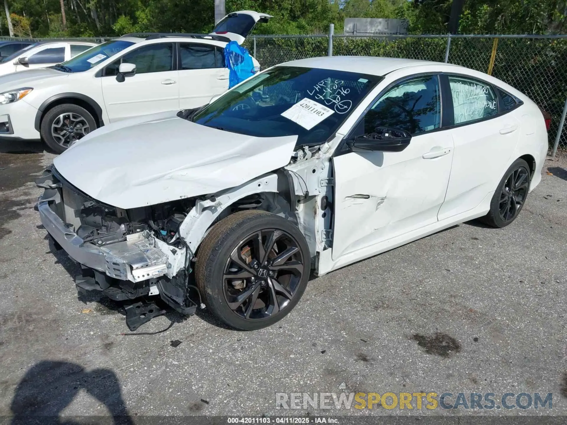 2 Photograph of a damaged car 2HGFC2F85LH584276 HONDA CIVIC 2020