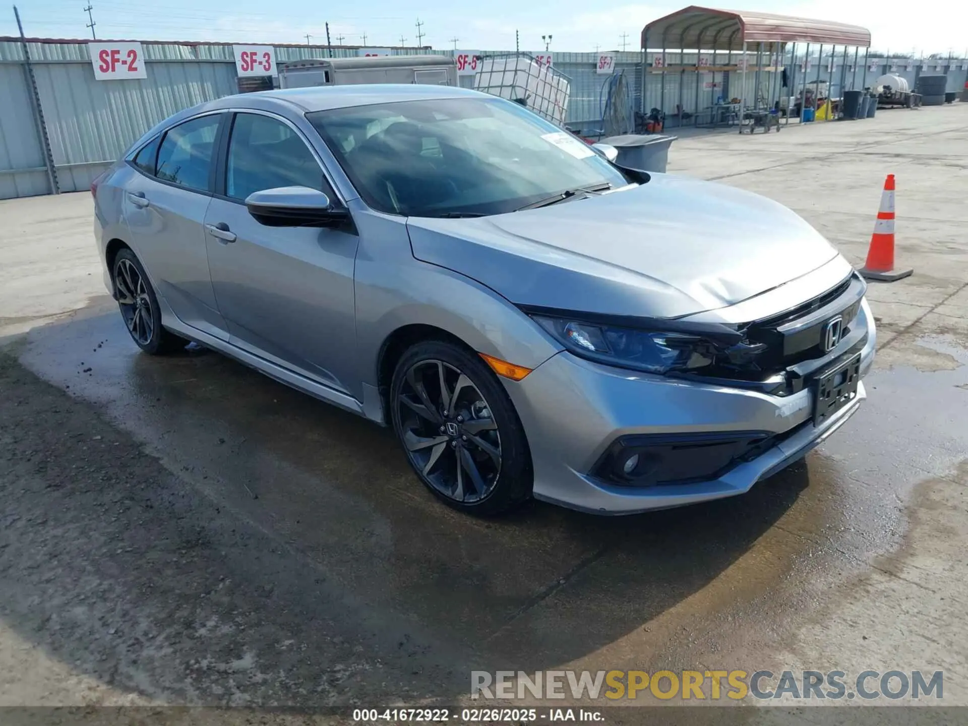 1 Photograph of a damaged car 2HGFC2F85LH585041 HONDA CIVIC 2020