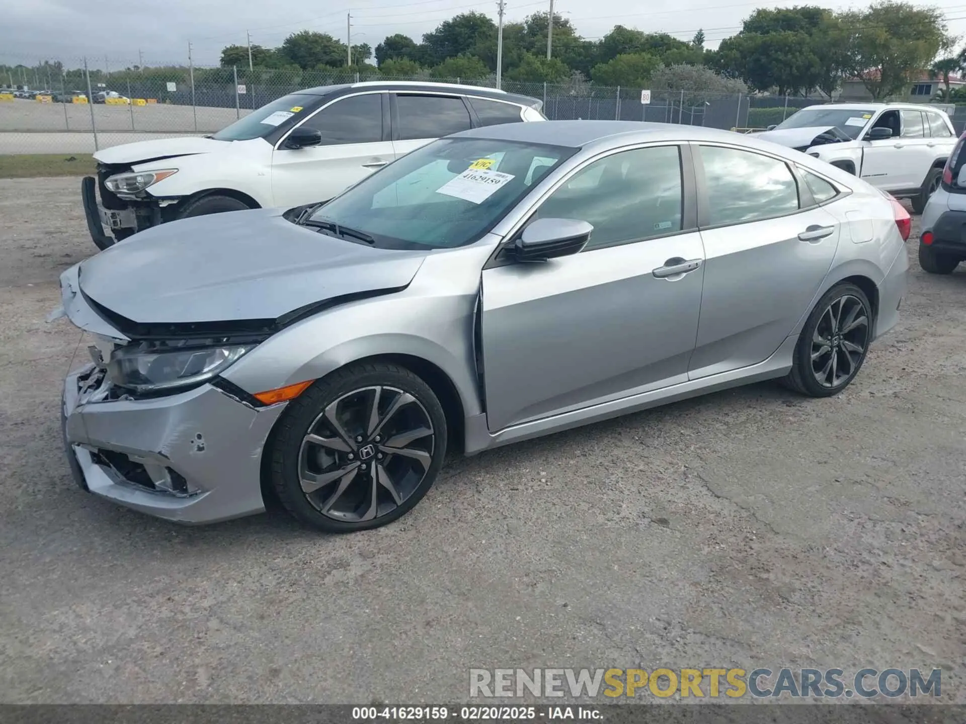 2 Photograph of a damaged car 2HGFC2F85LH587100 HONDA CIVIC 2020