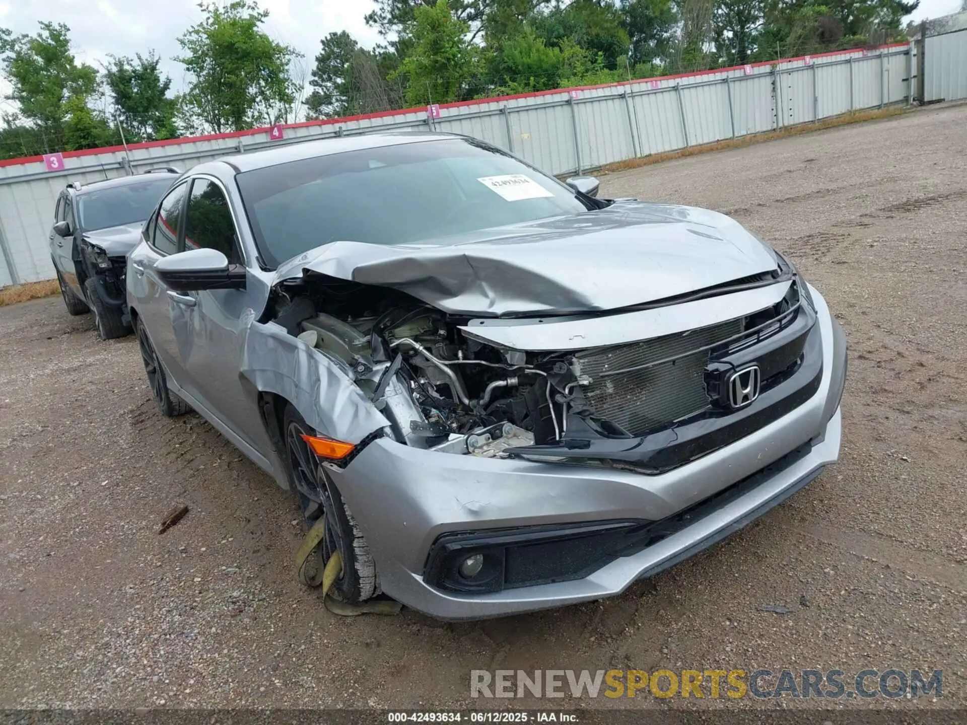 1 Photograph of a damaged car 2HGFC2F85LH591776 HONDA CIVIC 2020
