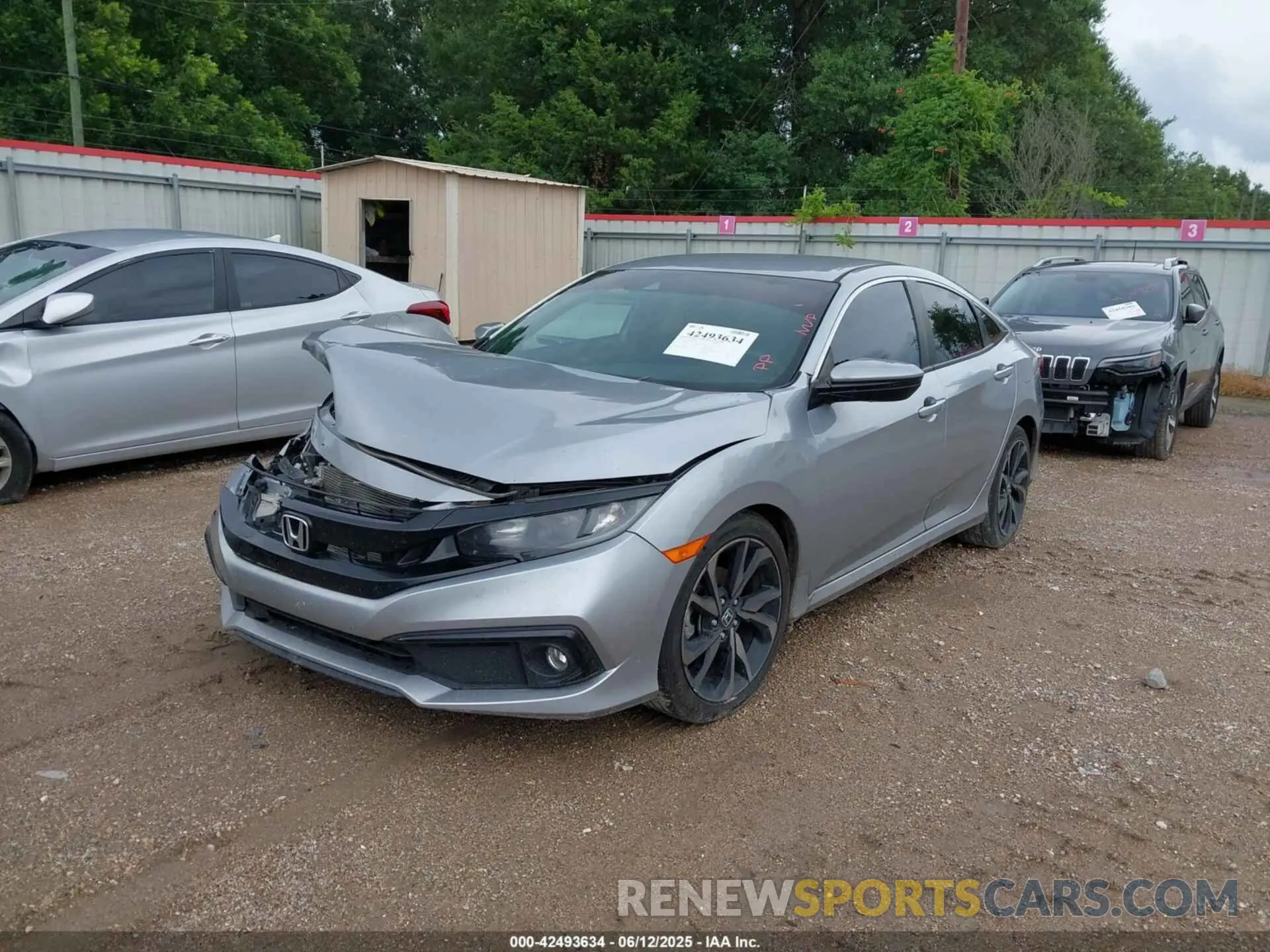 2 Photograph of a damaged car 2HGFC2F85LH591776 HONDA CIVIC 2020