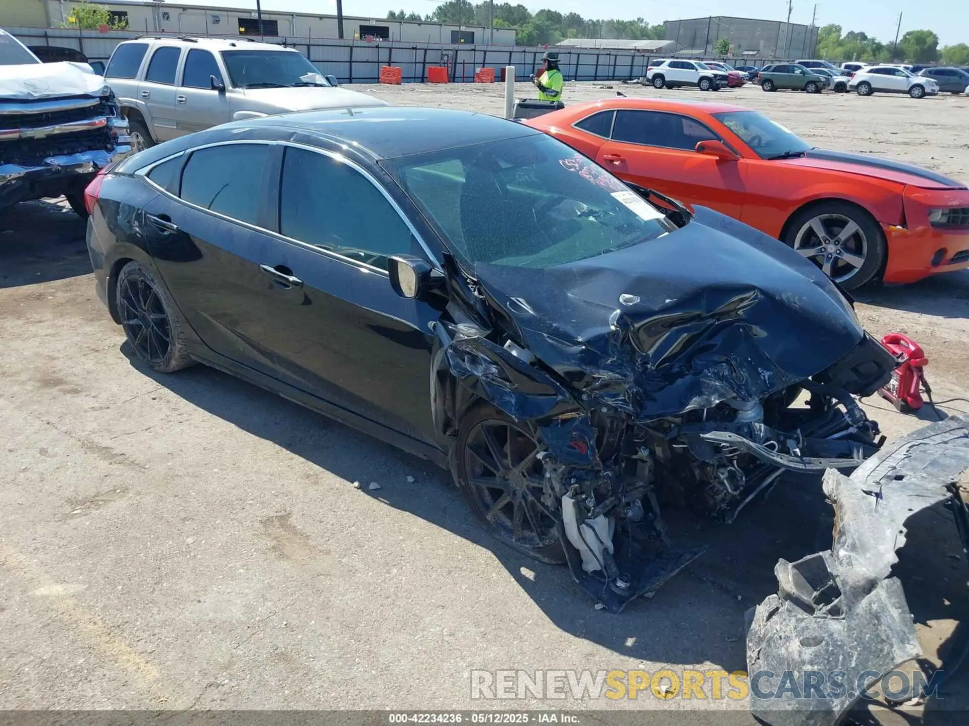 1 Photograph of a damaged car 2HGFC2F85LH593673 HONDA CIVIC 2020