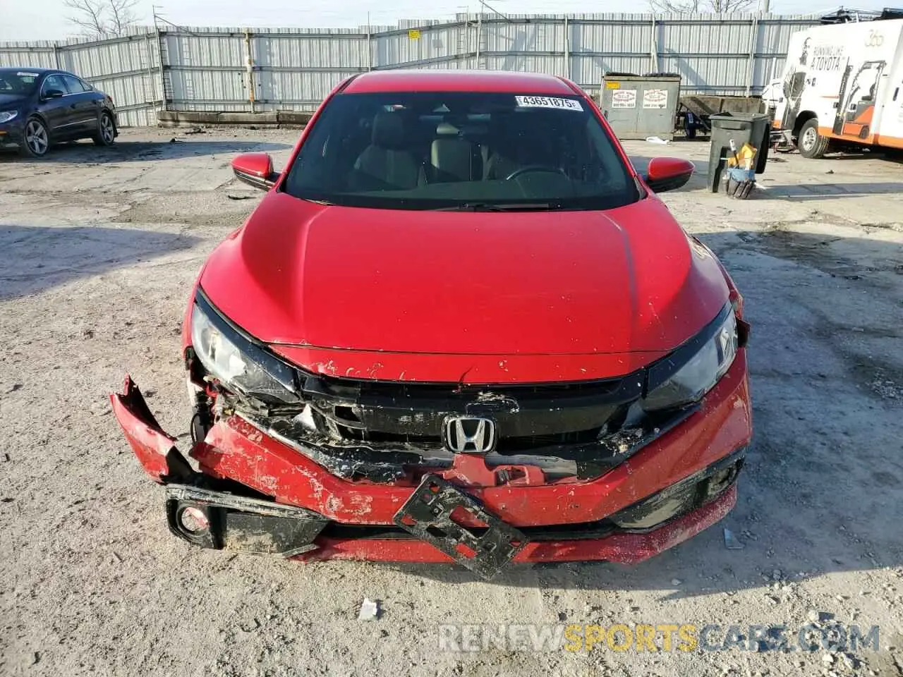 5 Photograph of a damaged car 2HGFC2F85LH598890 HONDA CIVIC 2020