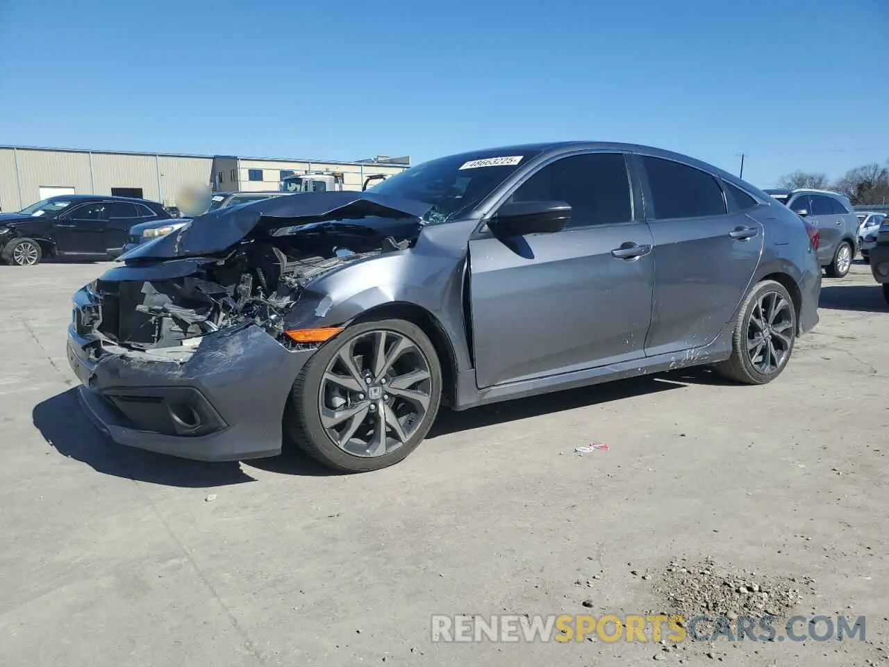 1 Photograph of a damaged car 2HGFC2F86LH505195 HONDA CIVIC 2020