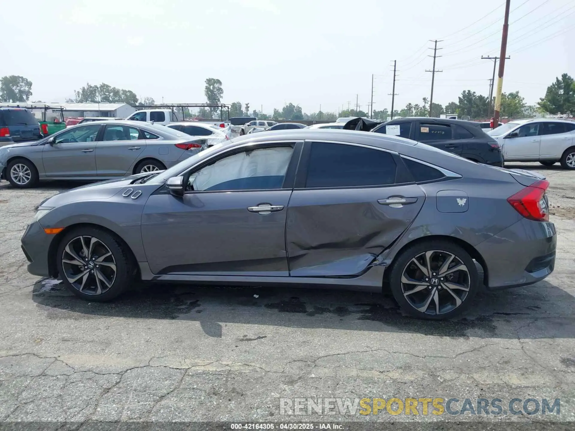 14 Photograph of a damaged car 2HGFC2F86LH507044 HONDA CIVIC 2020