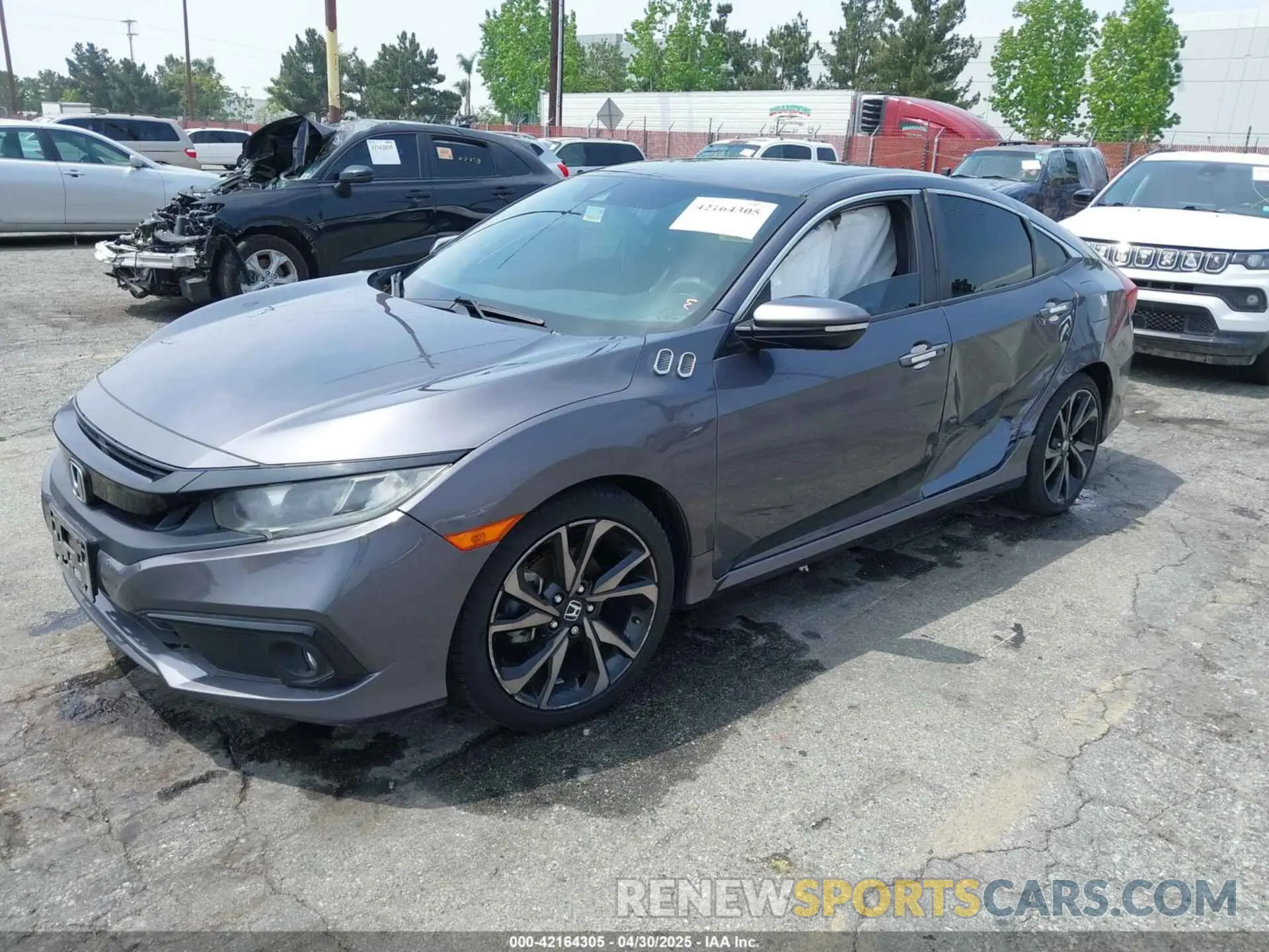 2 Photograph of a damaged car 2HGFC2F86LH507044 HONDA CIVIC 2020