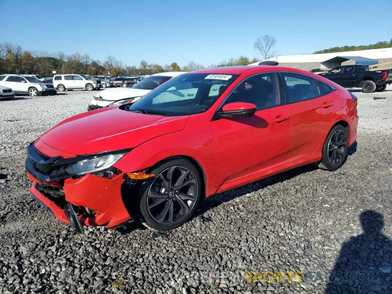 1 Photograph of a damaged car 2HGFC2F86LH518982 HONDA CIVIC 2020
