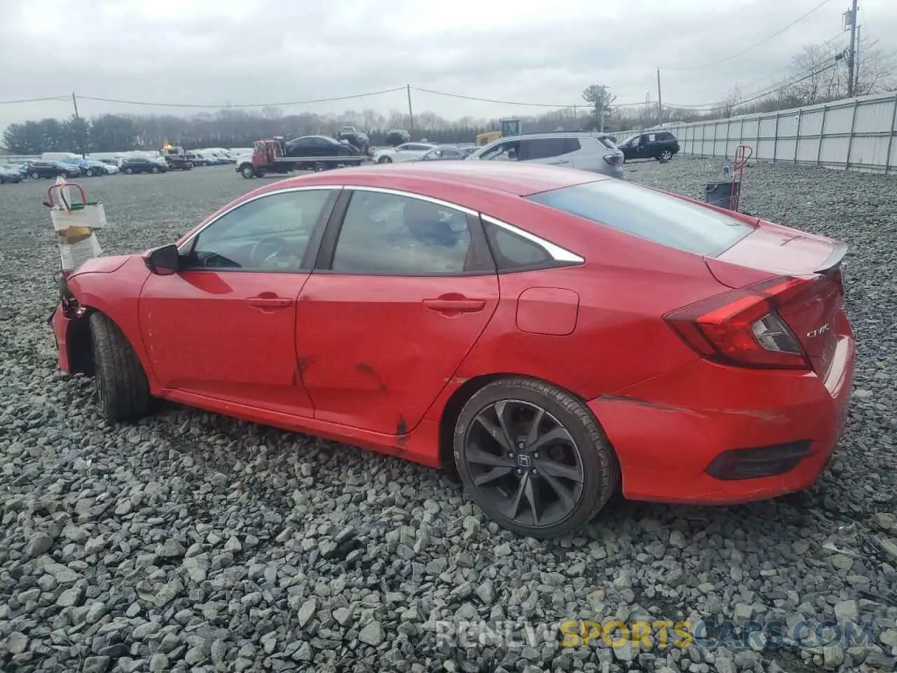 2 Photograph of a damaged car 2HGFC2F86LH569821 HONDA CIVIC 2020