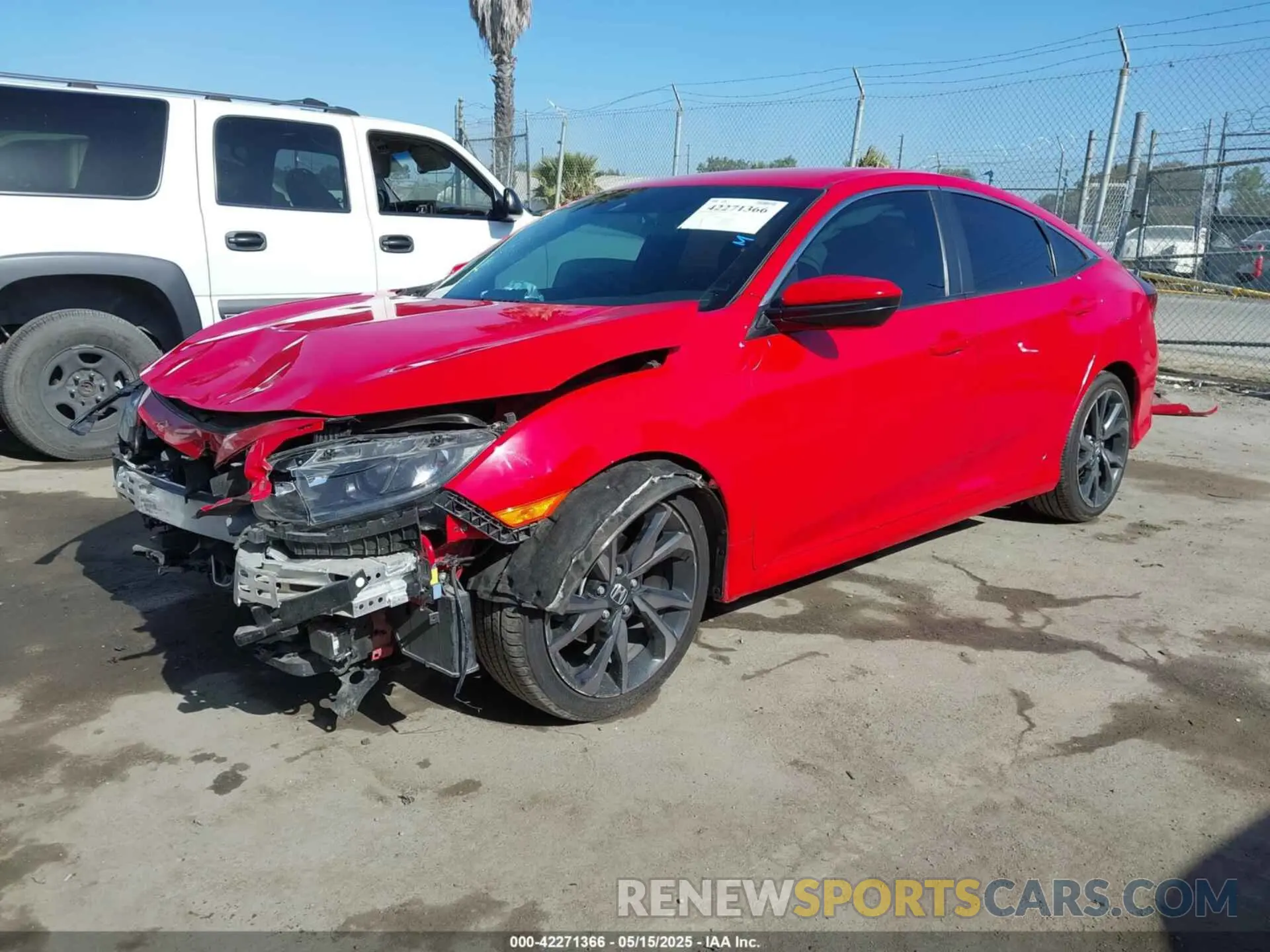 2 Photograph of a damaged car 2HGFC2F86LH569835 HONDA CIVIC 2020