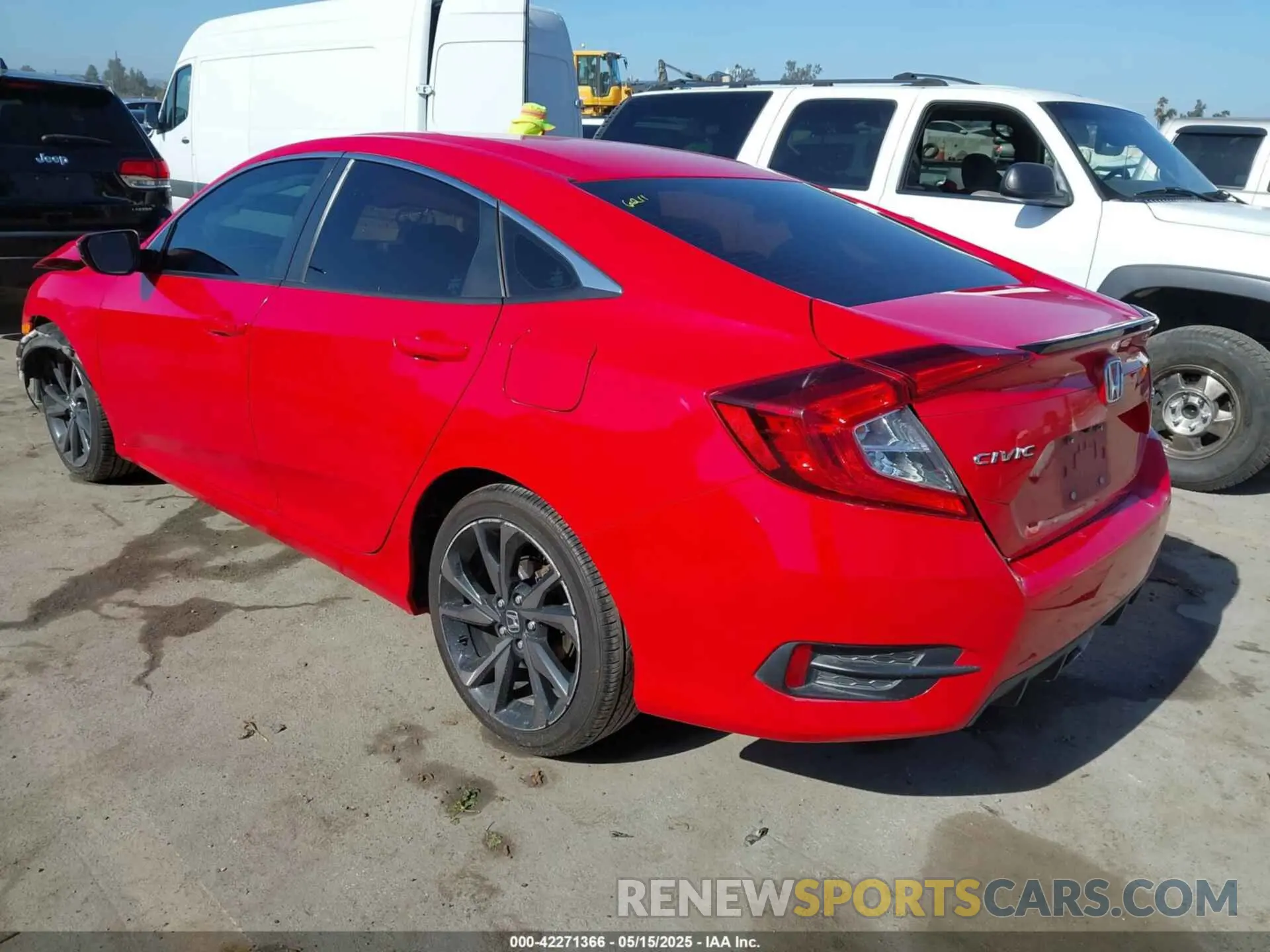 3 Photograph of a damaged car 2HGFC2F86LH569835 HONDA CIVIC 2020