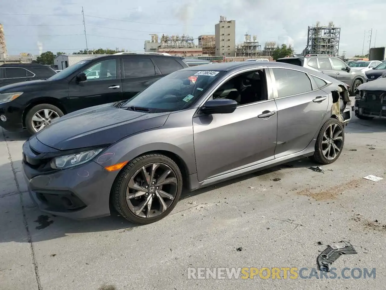 1 Photograph of a damaged car 2HGFC2F86LH575280 HONDA CIVIC 2020