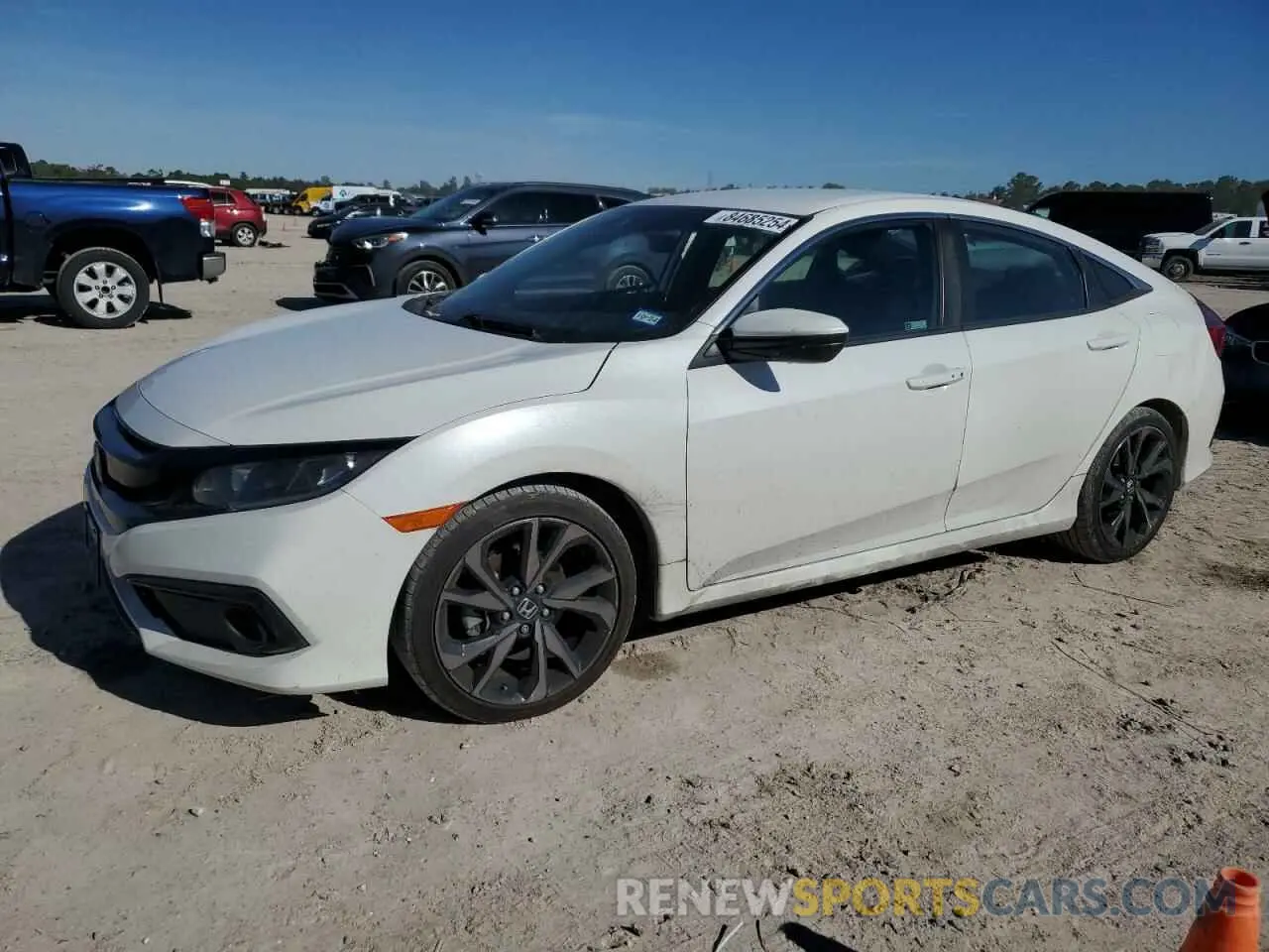 1 Photograph of a damaged car 2HGFC2F87LH505738 HONDA CIVIC 2020