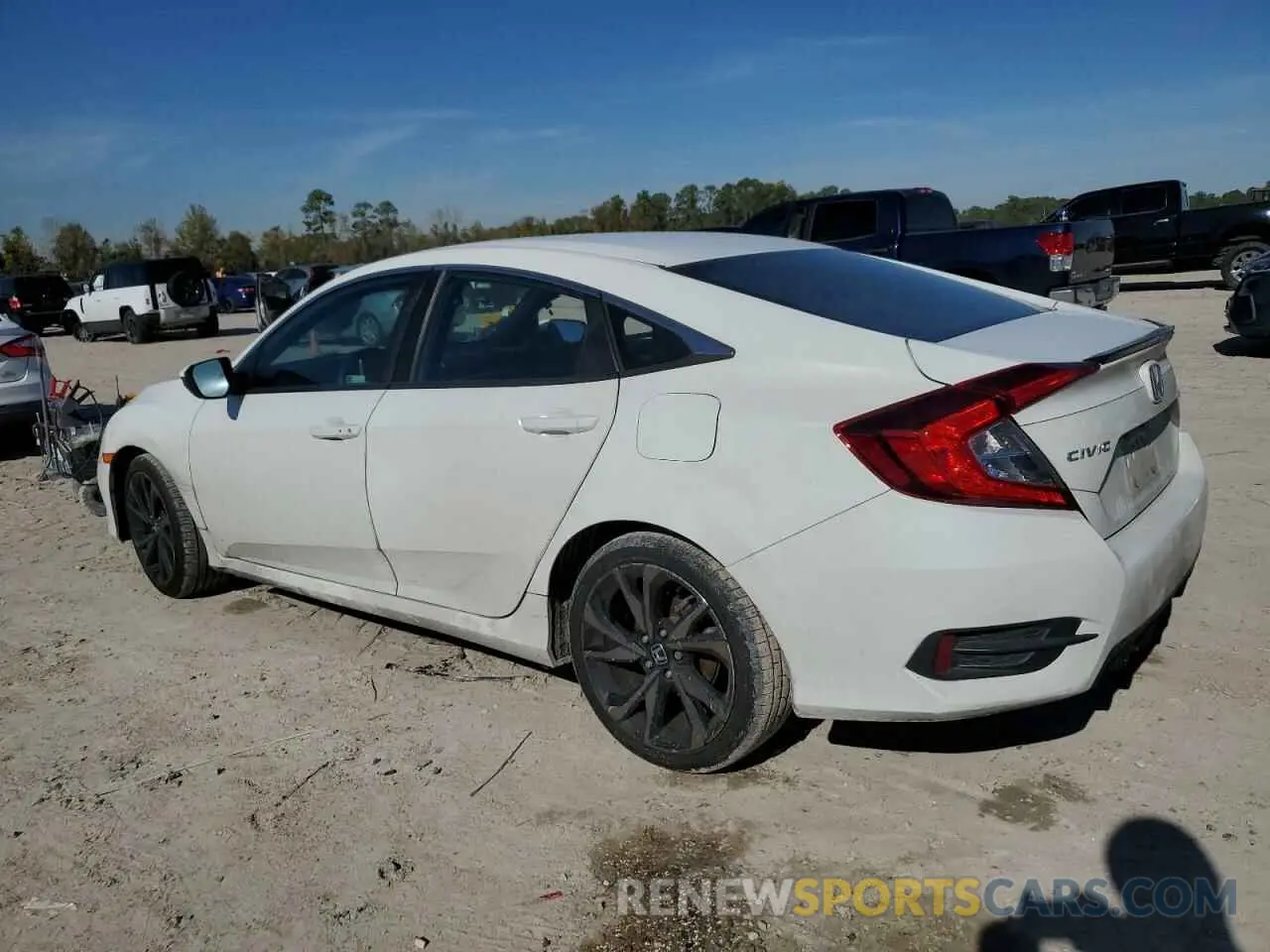 2 Photograph of a damaged car 2HGFC2F87LH505738 HONDA CIVIC 2020