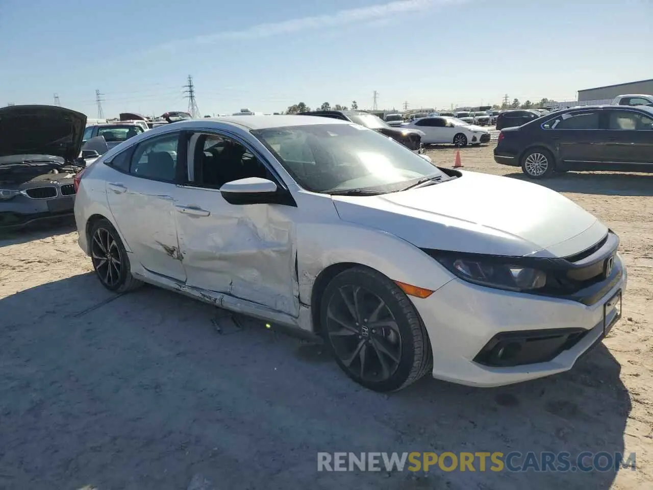 4 Photograph of a damaged car 2HGFC2F87LH505738 HONDA CIVIC 2020