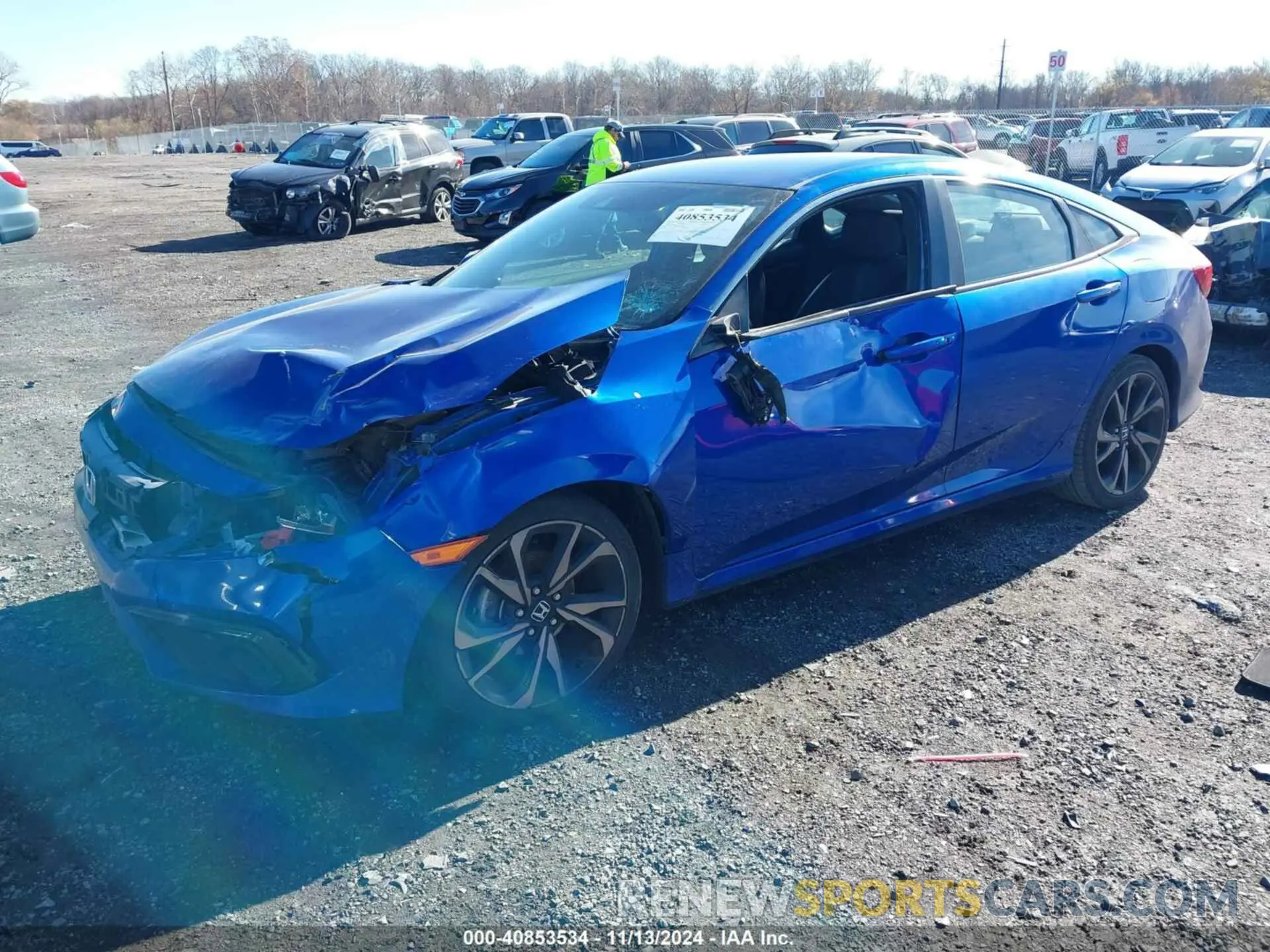 2 Photograph of a damaged car 2HGFC2F87LH516979 HONDA CIVIC 2020