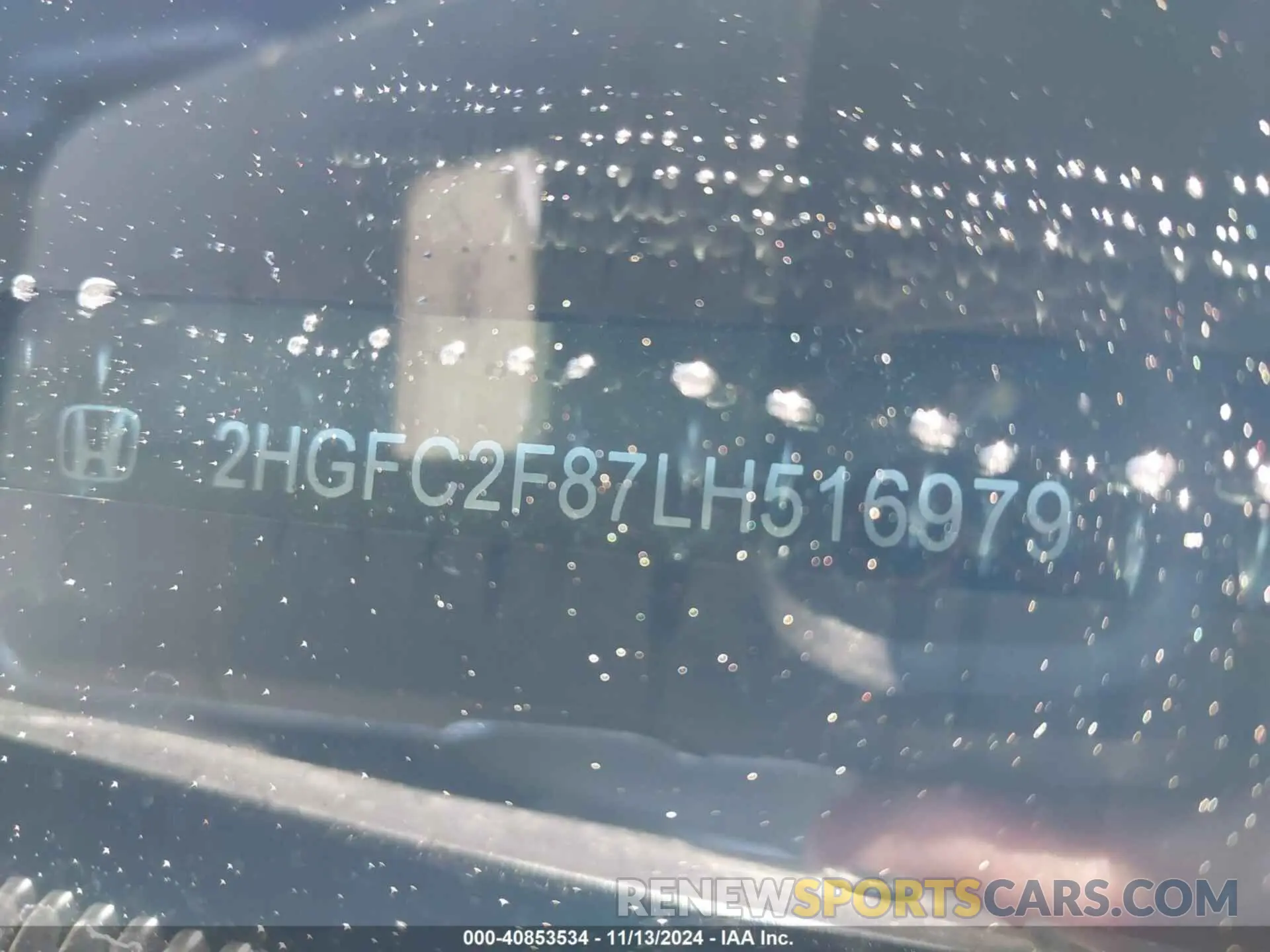 9 Photograph of a damaged car 2HGFC2F87LH516979 HONDA CIVIC 2020