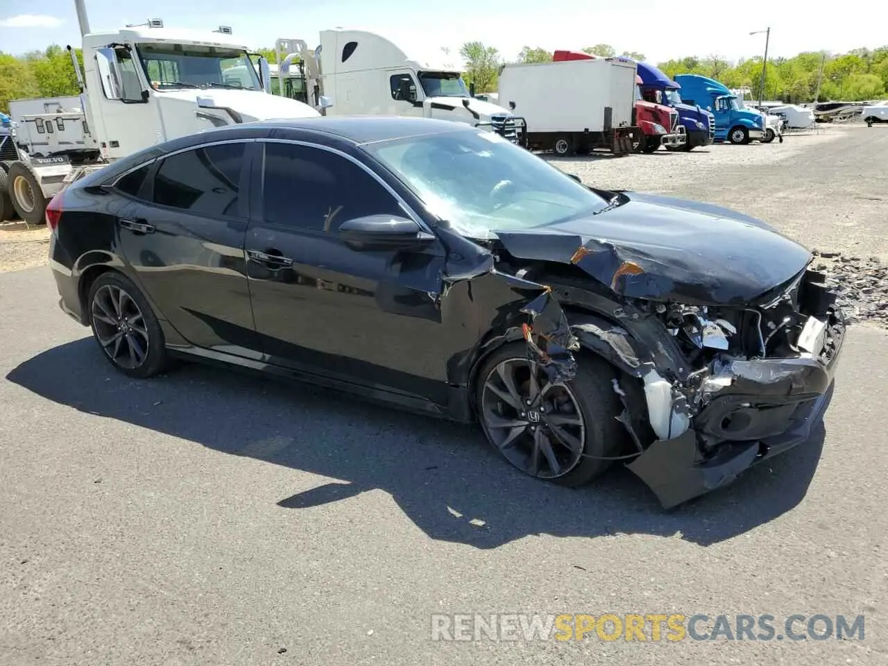 4 Photograph of a damaged car 2HGFC2F87LH525214 HONDA CIVIC 2020