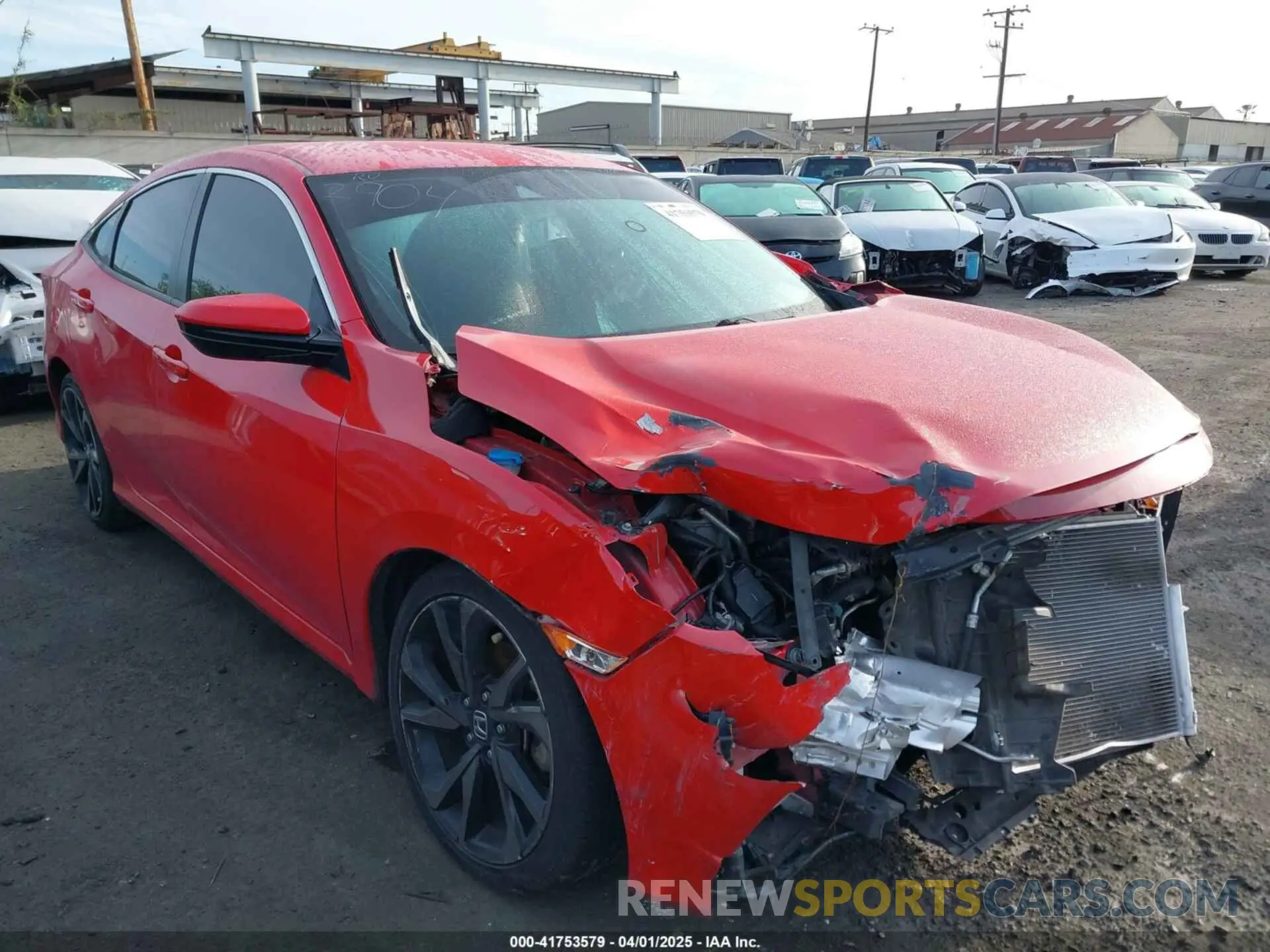 1 Photograph of a damaged car 2HGFC2F87LH533488 HONDA CIVIC 2020