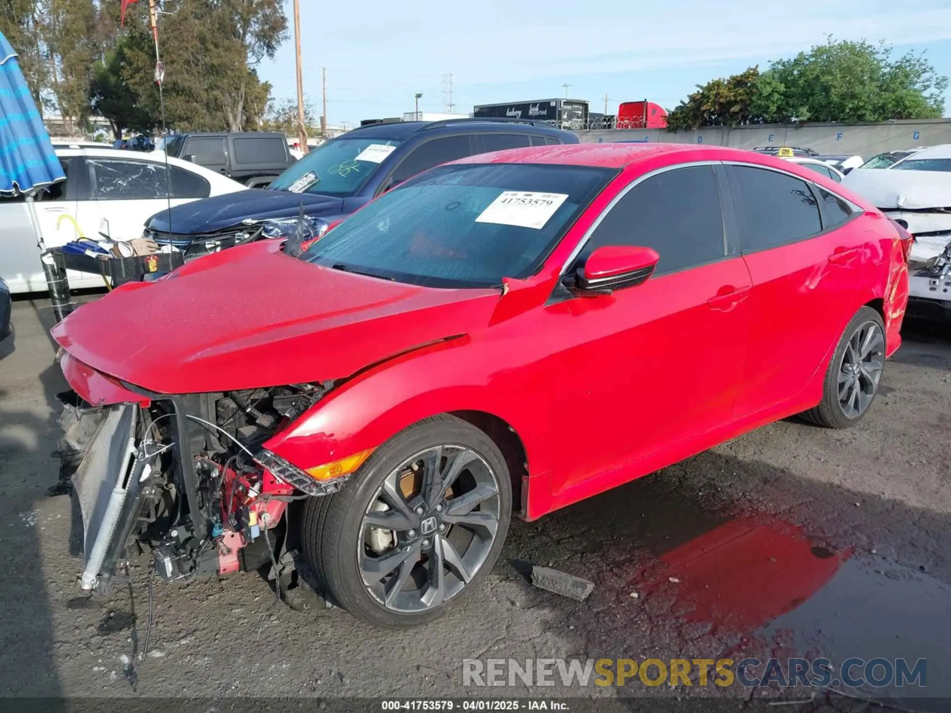 2 Photograph of a damaged car 2HGFC2F87LH533488 HONDA CIVIC 2020