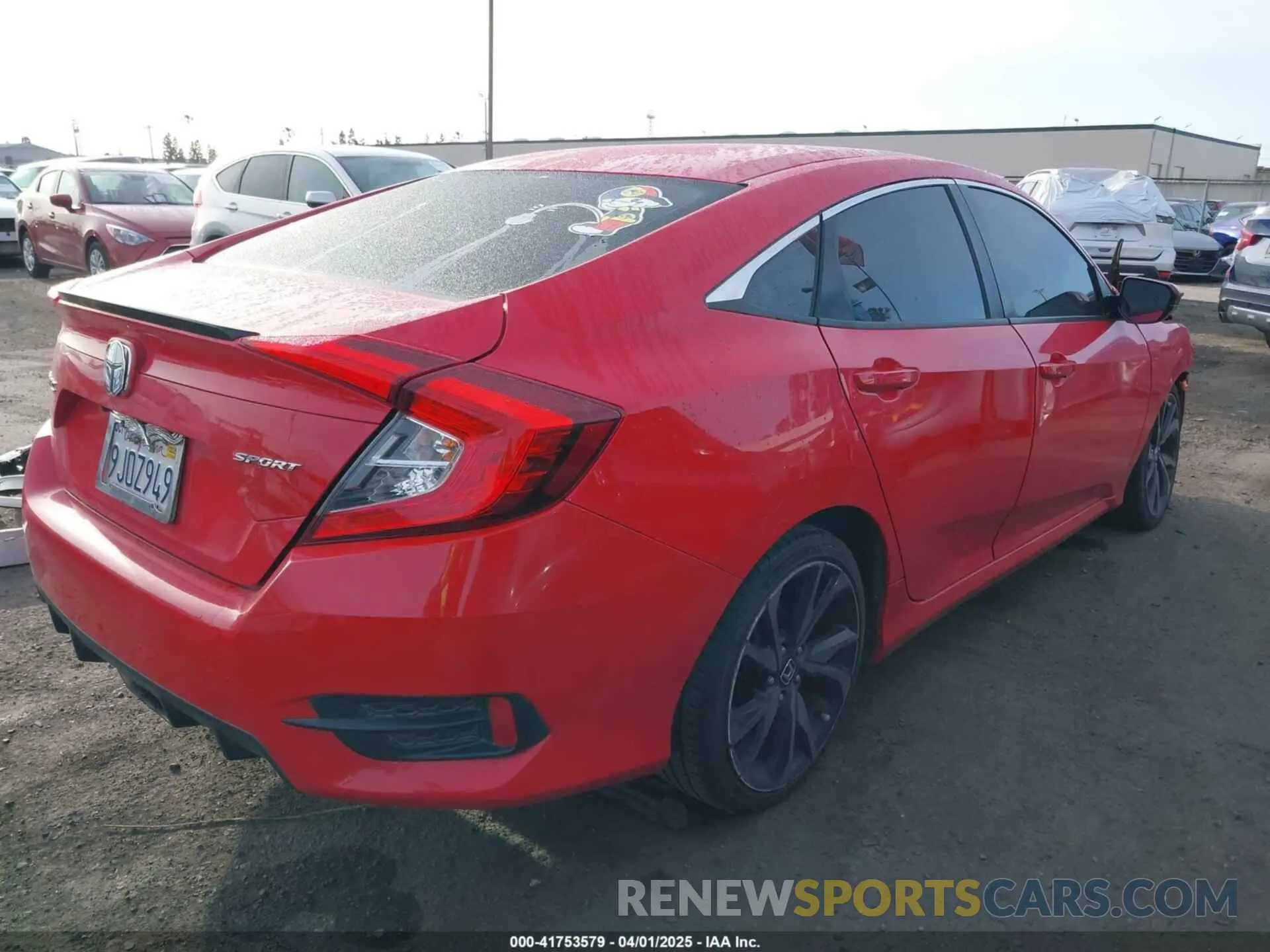 4 Photograph of a damaged car 2HGFC2F87LH533488 HONDA CIVIC 2020