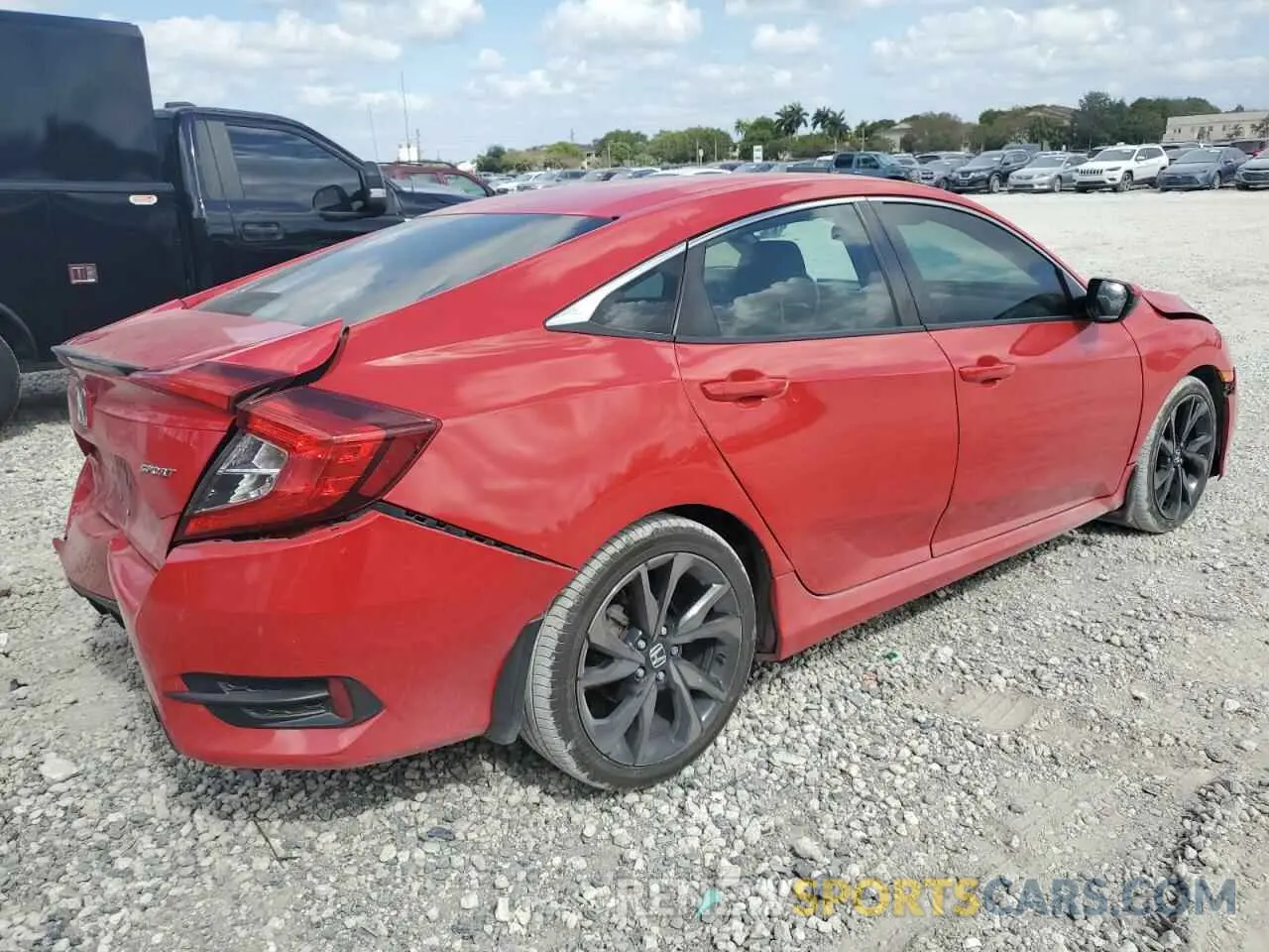 3 Photograph of a damaged car 2HGFC2F87LH537167 HONDA CIVIC 2020