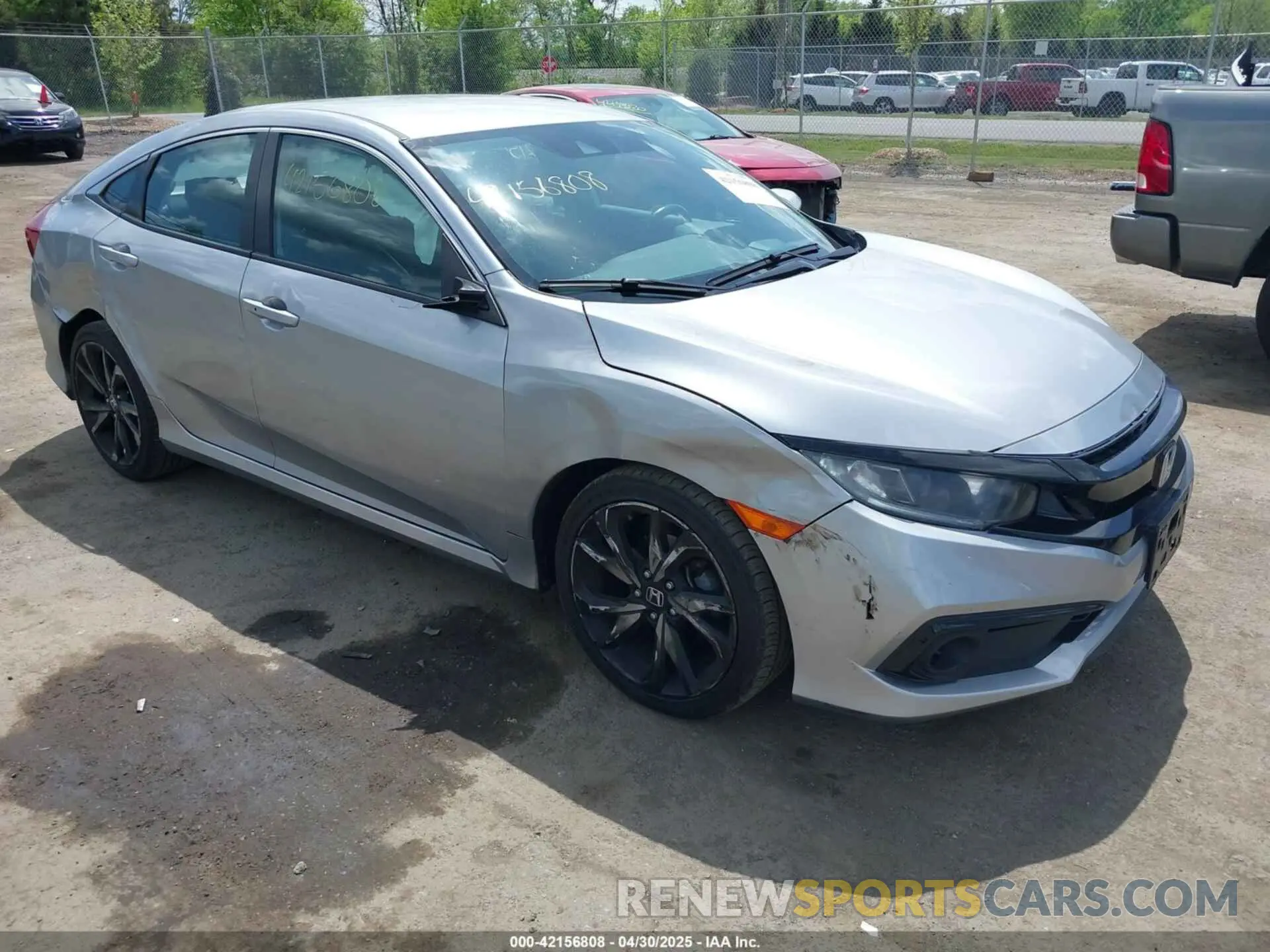 1 Photograph of a damaged car 2HGFC2F87LH542725 HONDA CIVIC 2020