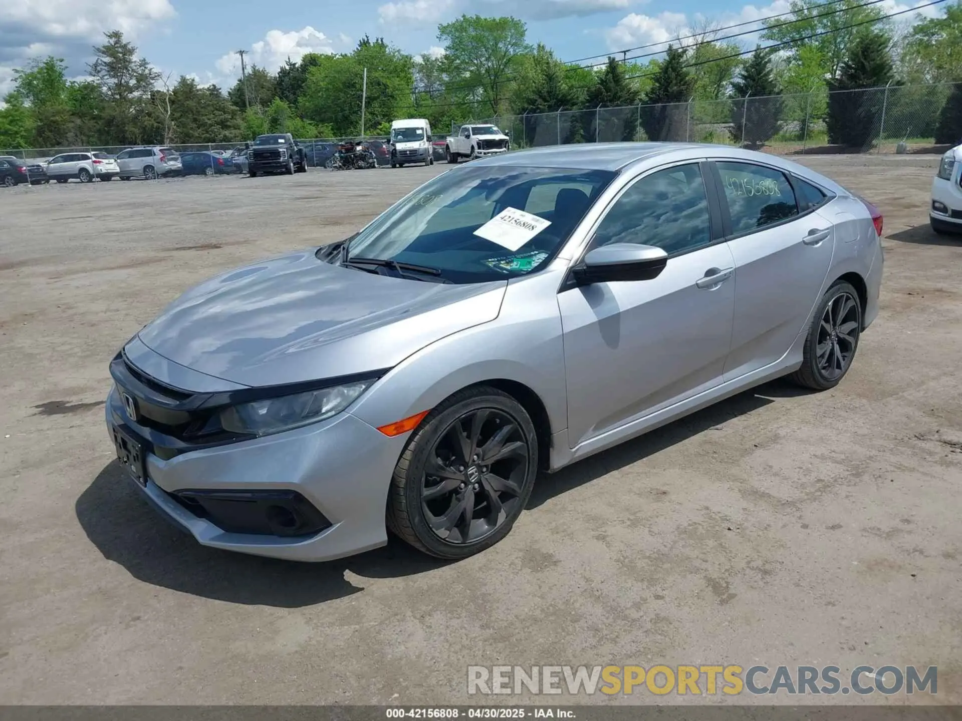 2 Photograph of a damaged car 2HGFC2F87LH542725 HONDA CIVIC 2020