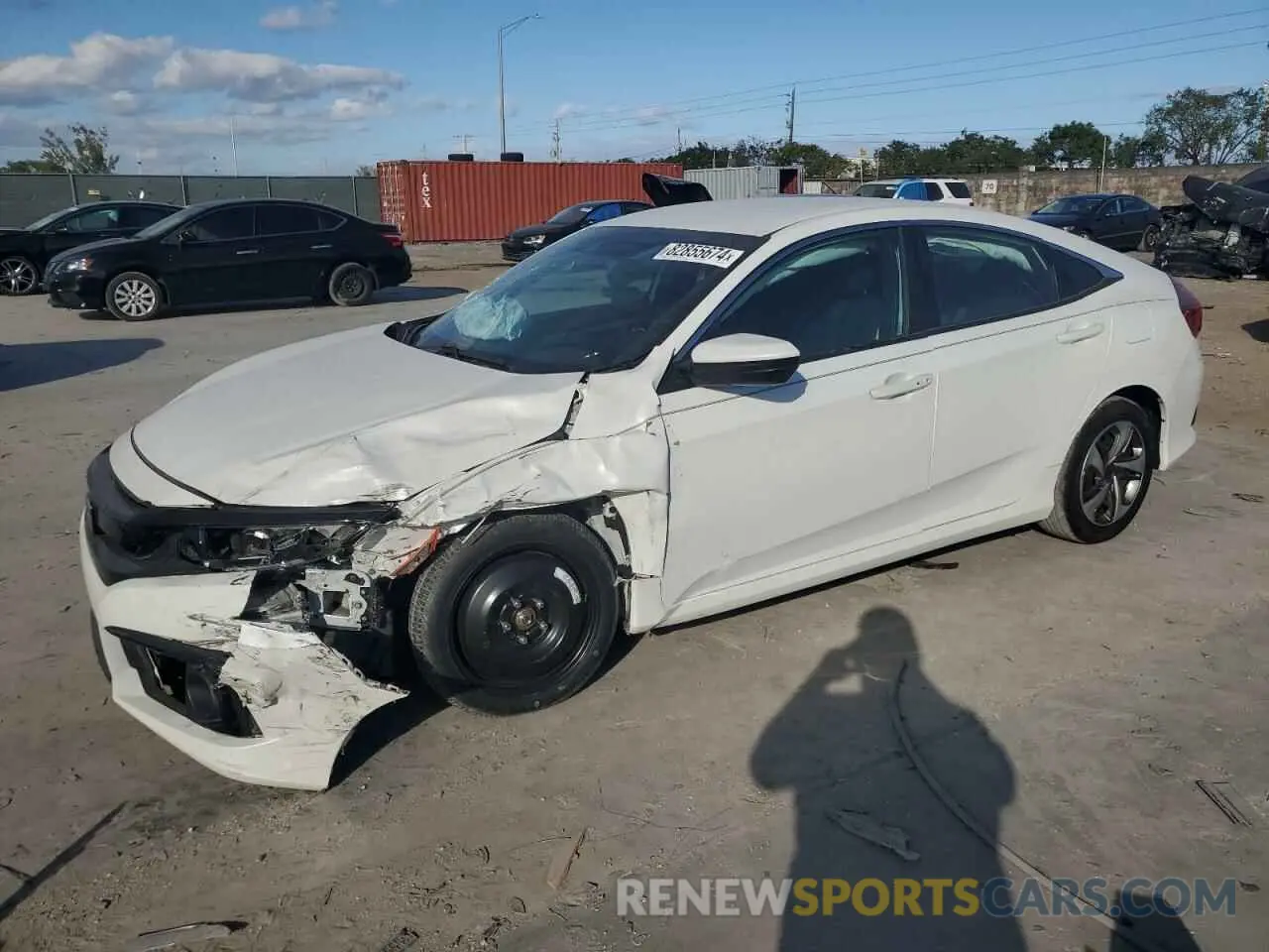 1 Photograph of a damaged car 2HGFC2F87LH547178 HONDA CIVIC 2020