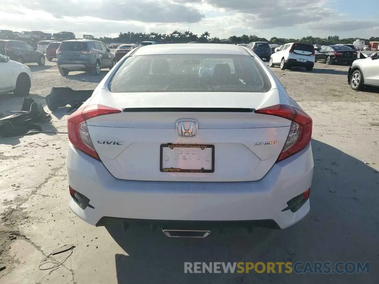 6 Photograph of a damaged car 2HGFC2F87LH547178 HONDA CIVIC 2020
