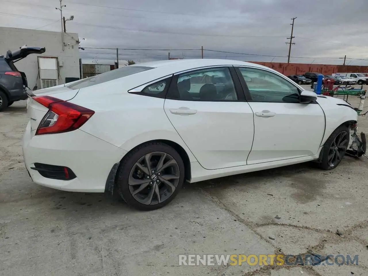 3 Photograph of a damaged car 2HGFC2F87LH554731 HONDA CIVIC 2020