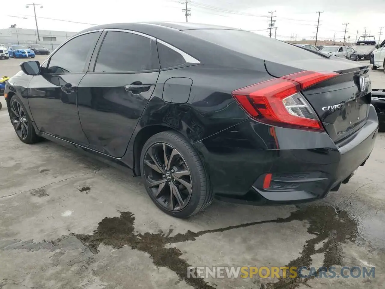 2 Photograph of a damaged car 2HGFC2F87LH574235 HONDA CIVIC 2020