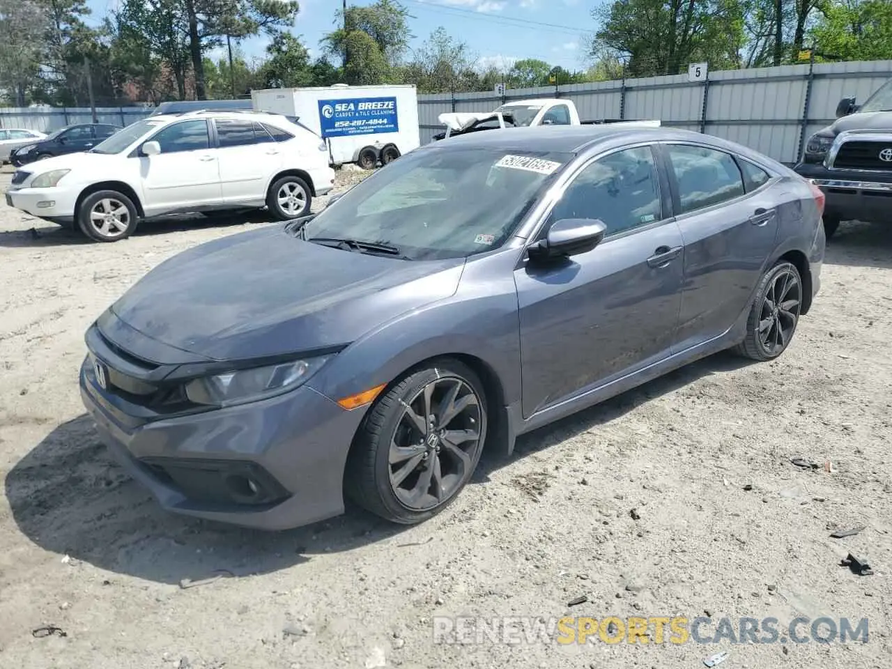 1 Photograph of a damaged car 2HGFC2F87LH581864 HONDA CIVIC 2020