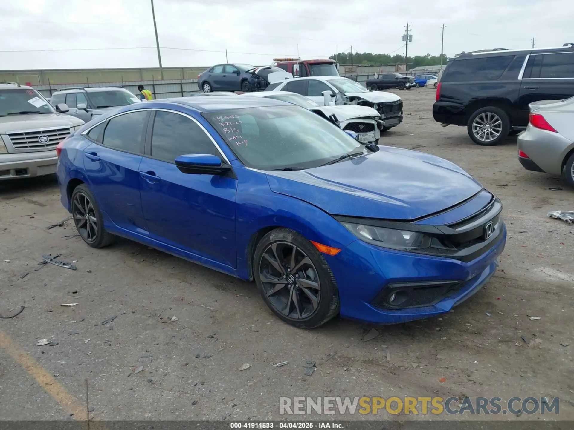 1 Photograph of a damaged car 2HGFC2F87LH584506 HONDA CIVIC 2020