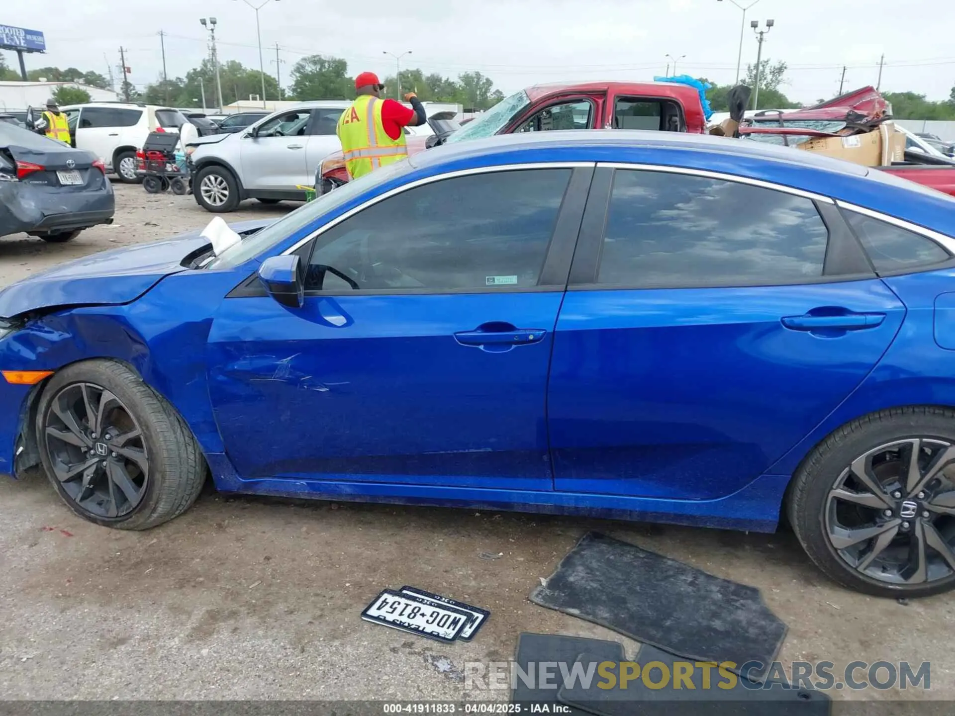 14 Photograph of a damaged car 2HGFC2F87LH584506 HONDA CIVIC 2020