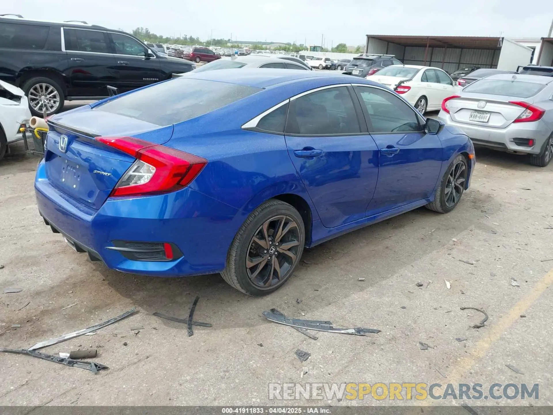 4 Photograph of a damaged car 2HGFC2F87LH584506 HONDA CIVIC 2020