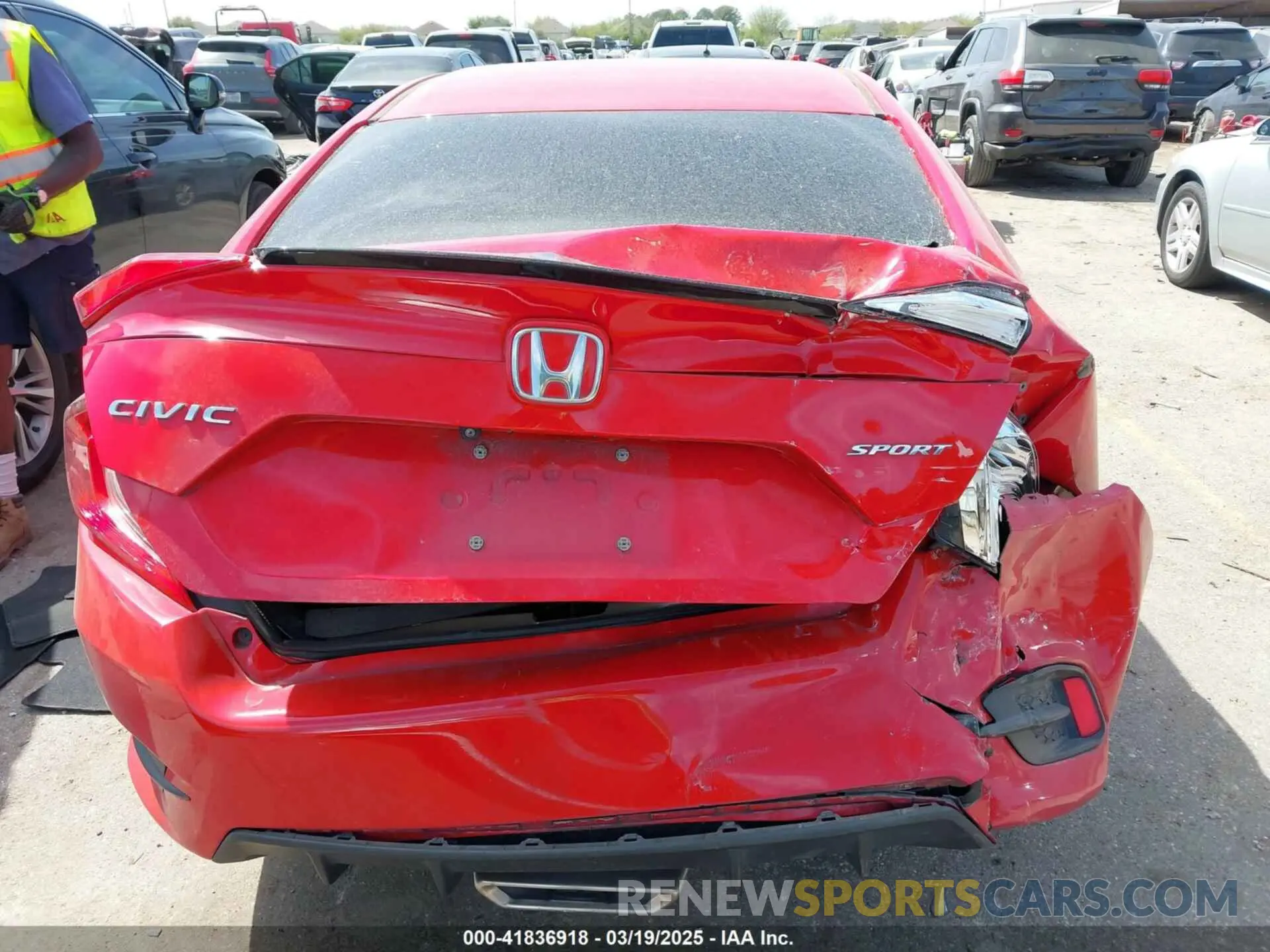 15 Photograph of a damaged car 2HGFC2F87LH586109 HONDA CIVIC 2020