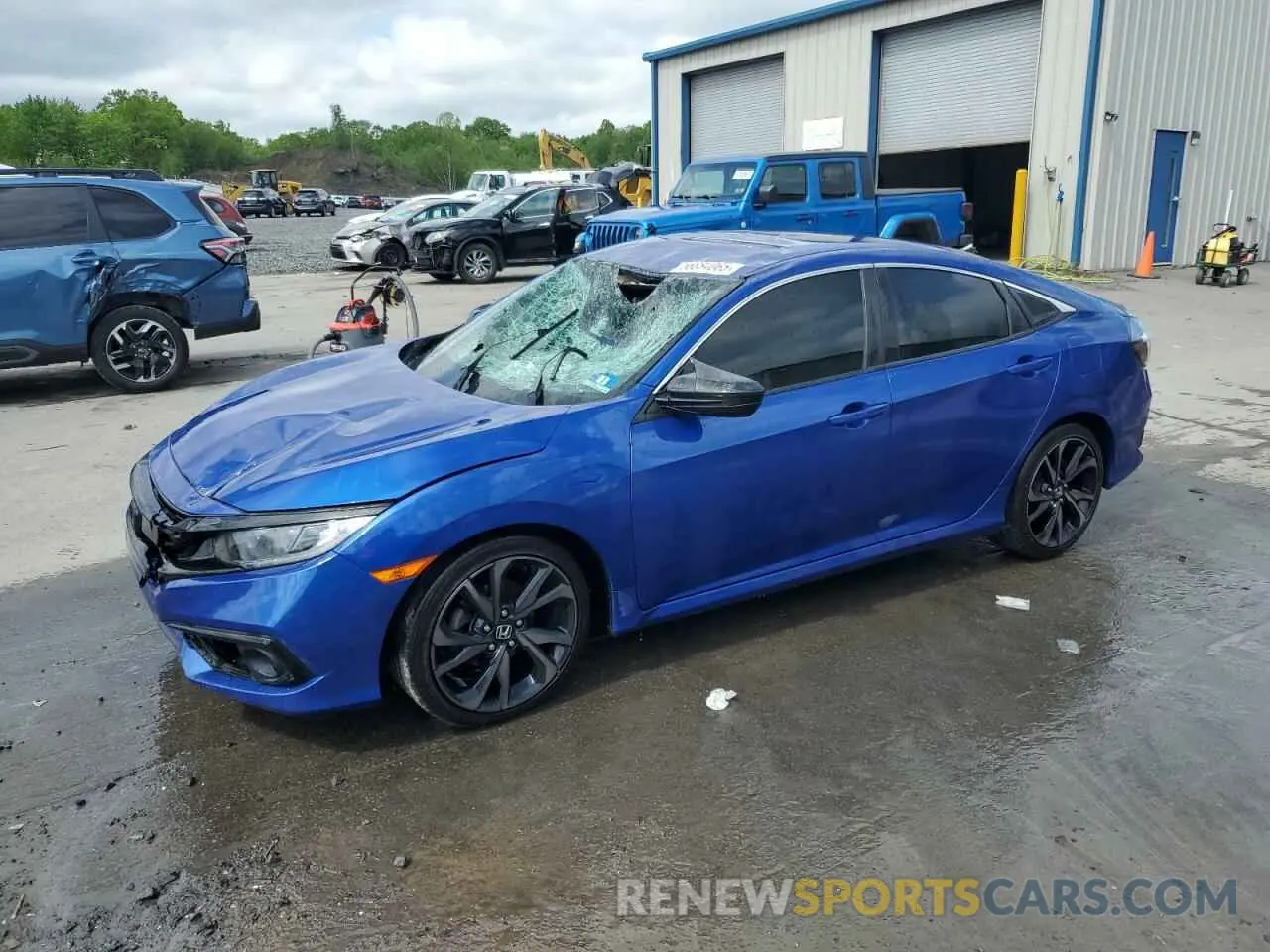 1 Photograph of a damaged car 2HGFC2F88LH514528 HONDA CIVIC 2020