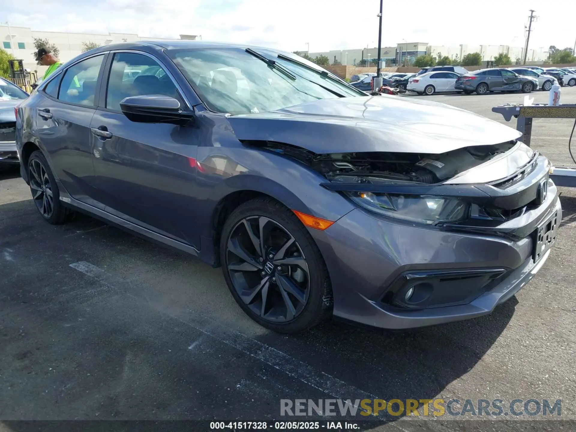 1 Photograph of a damaged car 2HGFC2F88LH524055 HONDA CIVIC 2020