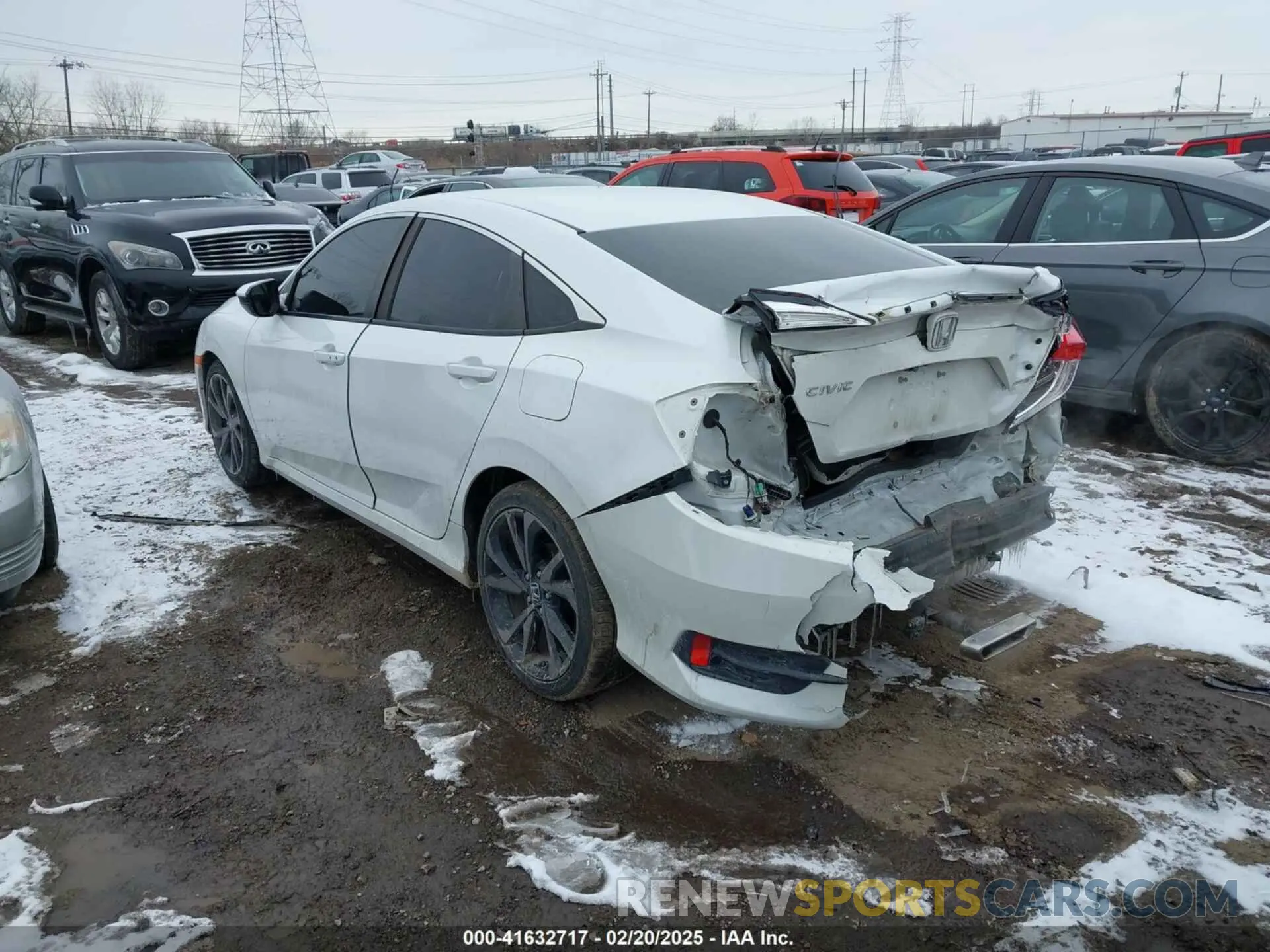 3 Photograph of a damaged car 2HGFC2F88LH532186 HONDA CIVIC 2020